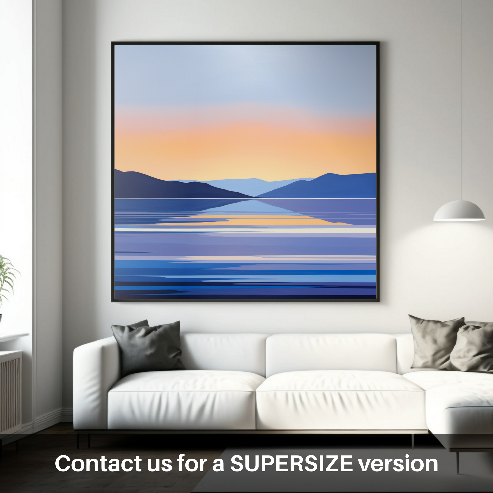 Huge supersize print of Dusk on Loch Lomond