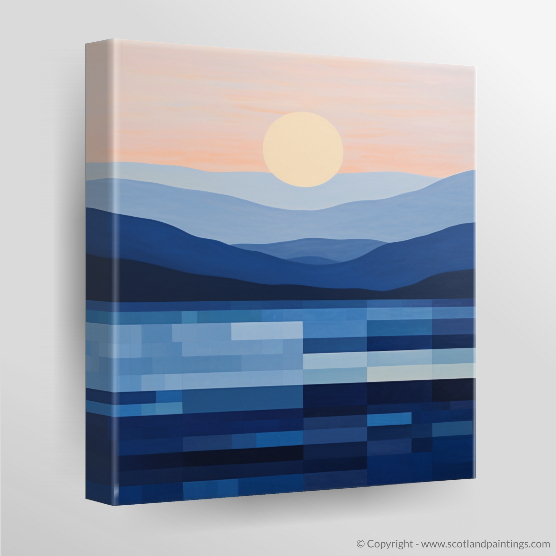 Canvas Print of Dusk on Loch Lomond