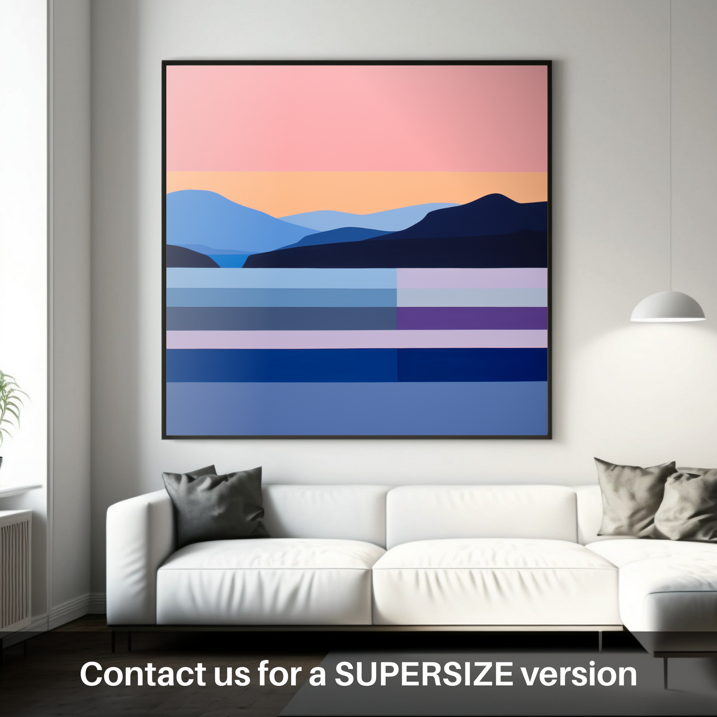 Huge supersize print of Dusk on Loch Lomond