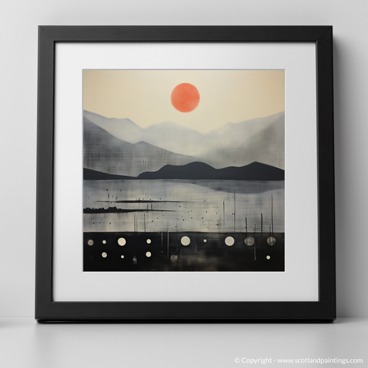 Painting and Art Print of Misty morning on Loch Lomond. Misty Morning Majesty on Loch Lomond.