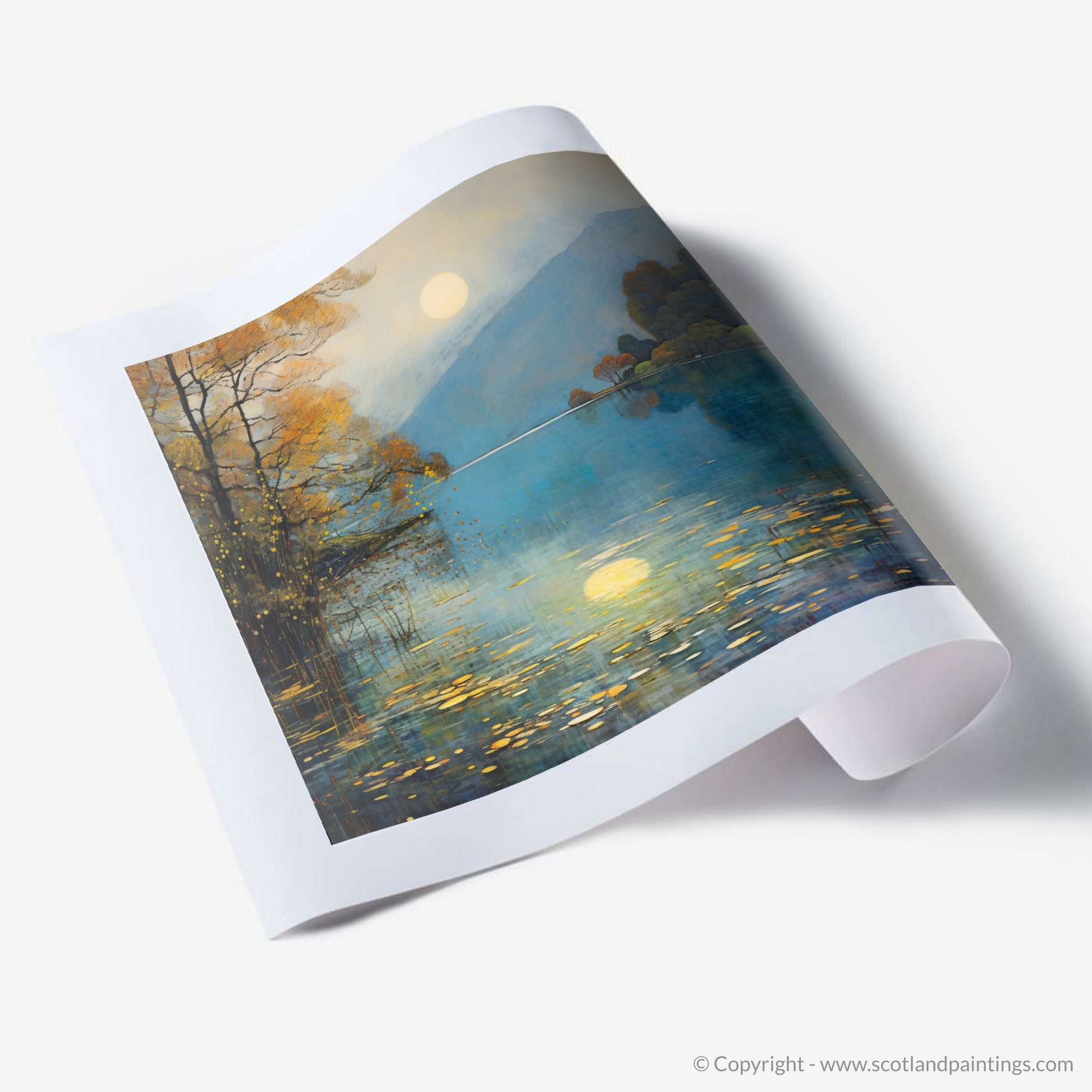 Art Print of Misty morning on Loch Lomond