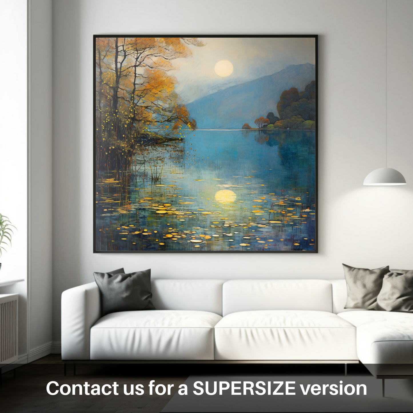 Huge supersize print of Misty morning on Loch Lomond