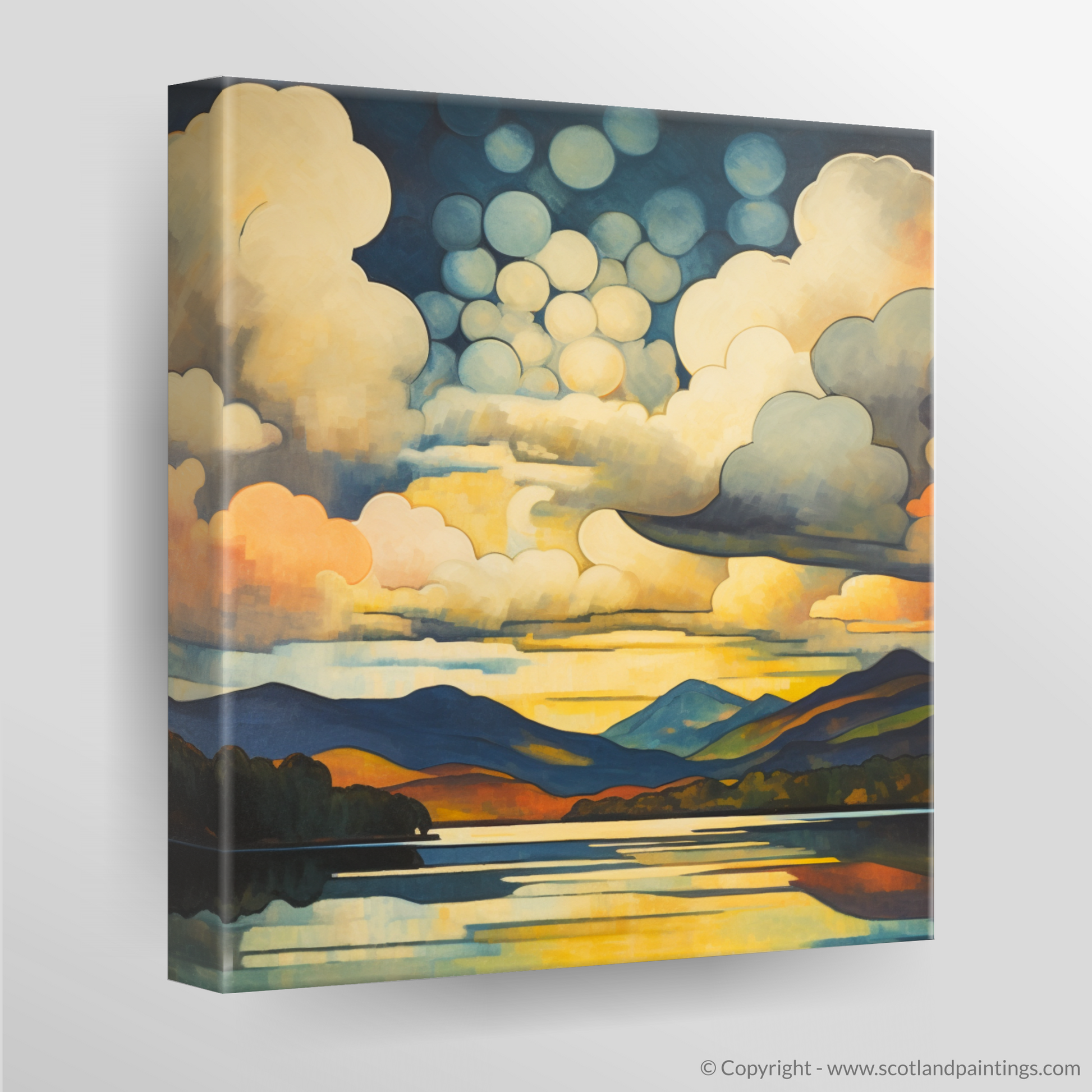 Canvas Print of A huge sky above Loch Lomond