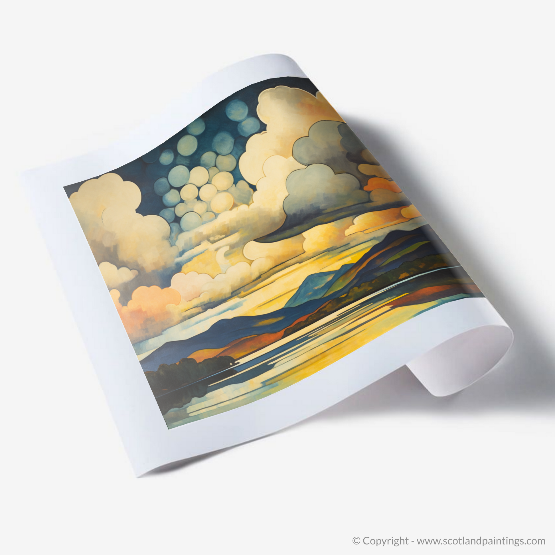 Art Print of A huge sky above Loch Lomond