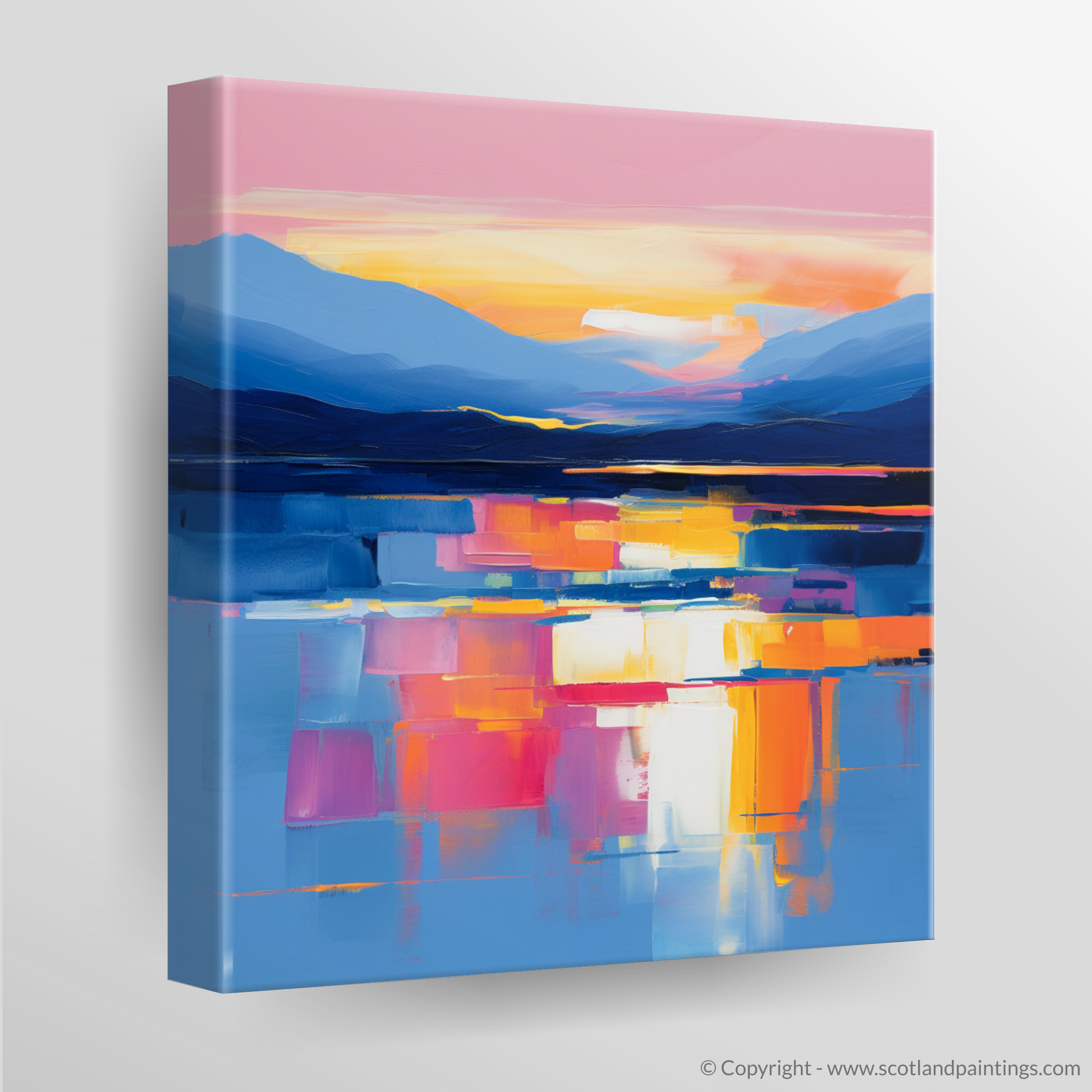 Canvas Print of Dusk on Loch Lomond