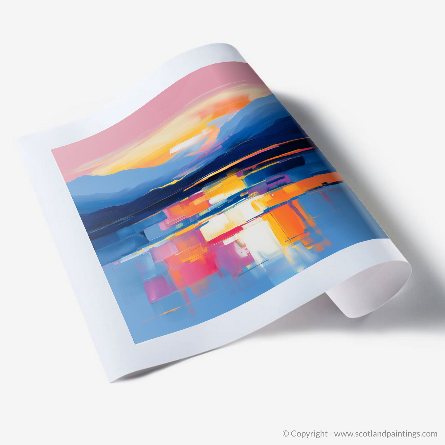 Art Print of Dusk on Loch Lomond