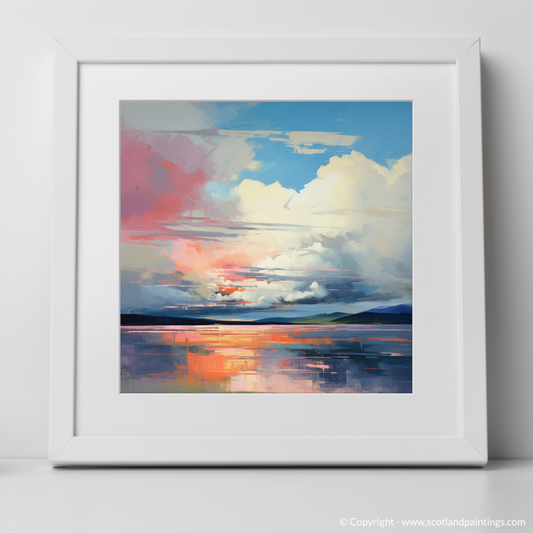 Painting and Art Print of A huge sky above Loch Lomond. Sky Dance Above Loch Lomond.