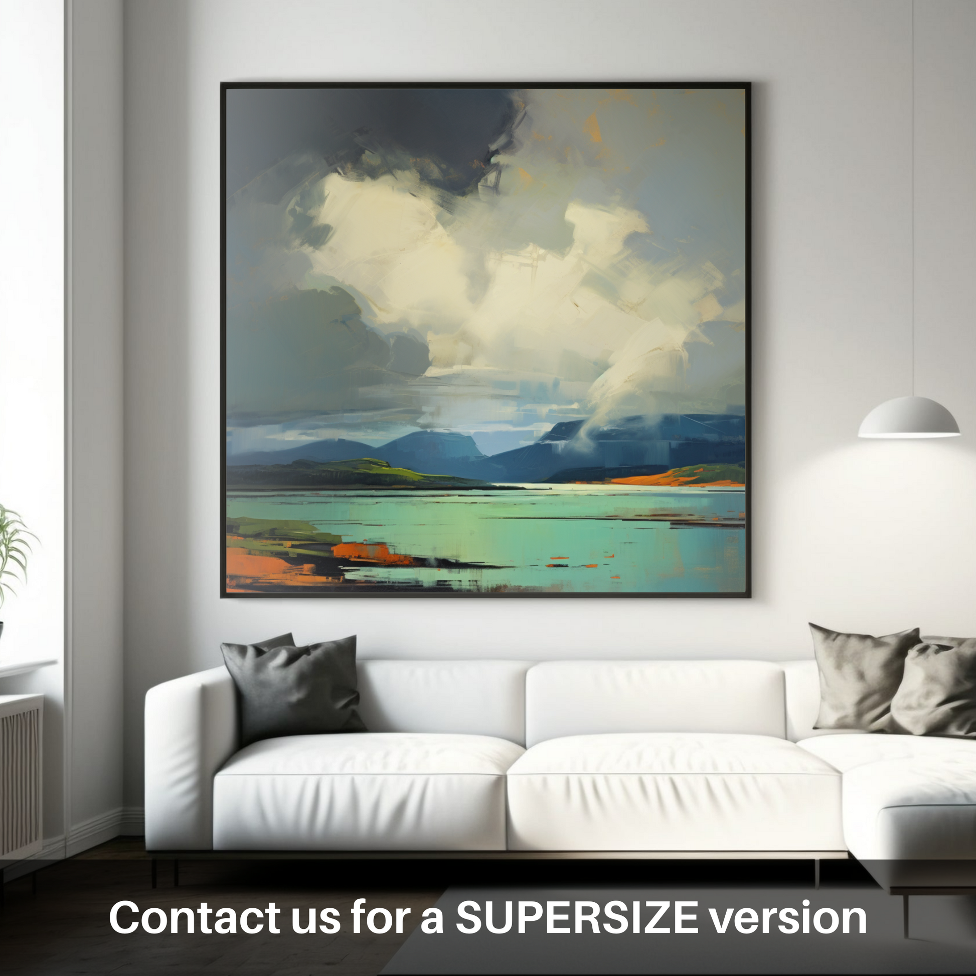 Huge supersize print of Storm clouds above Loch Lomond