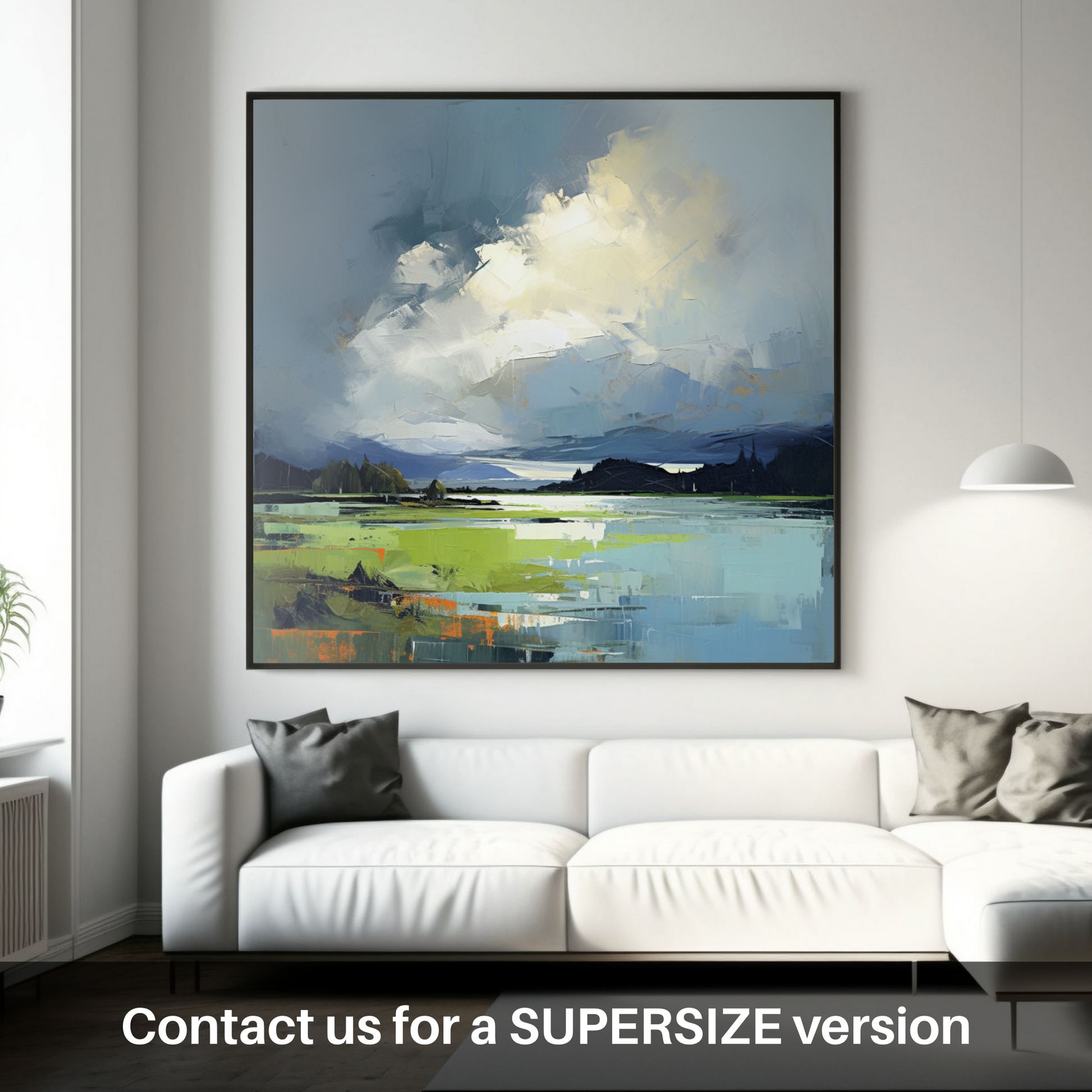 Huge supersize print of Storm clouds above Loch Lomond