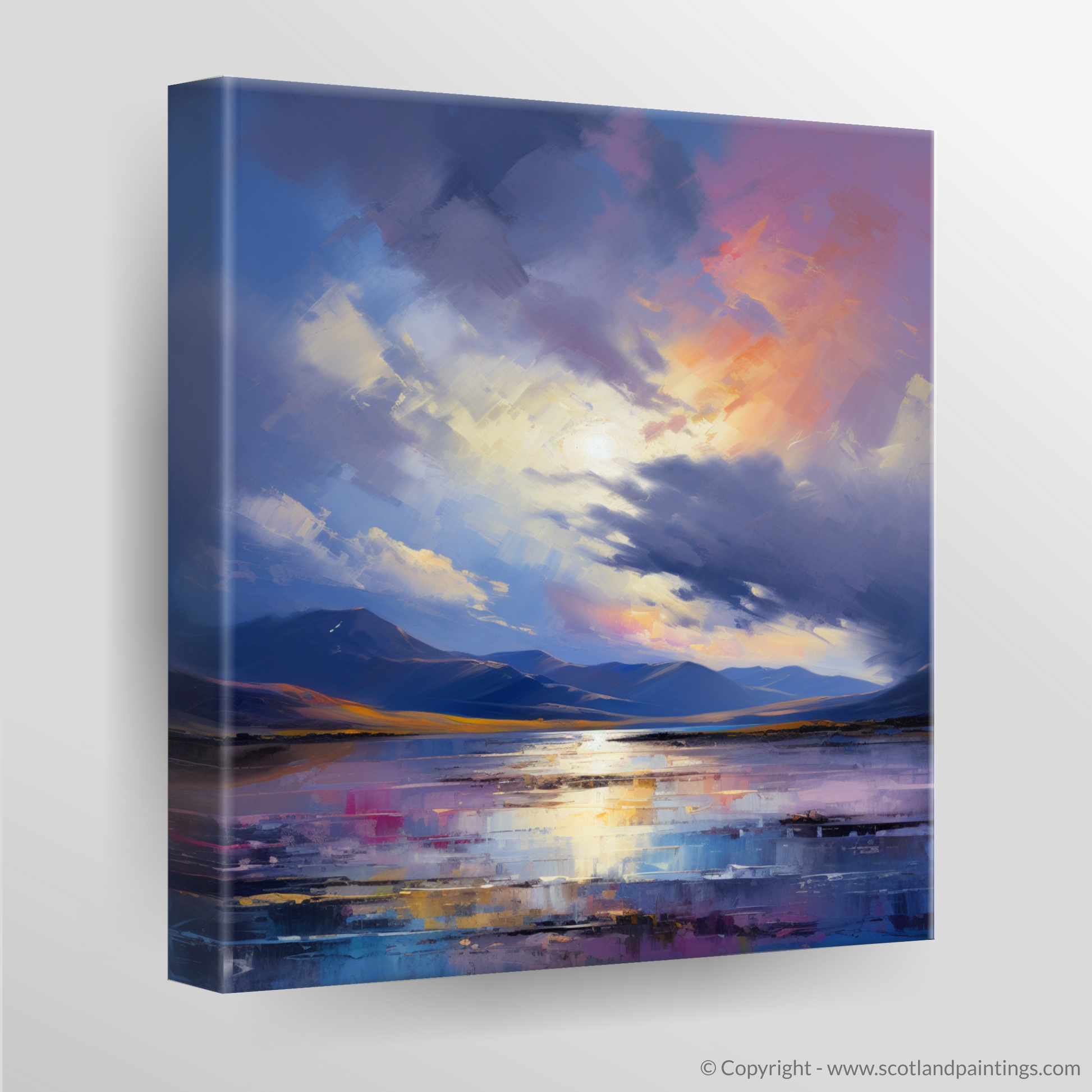 Canvas Print of A huge sky above Loch Lomond