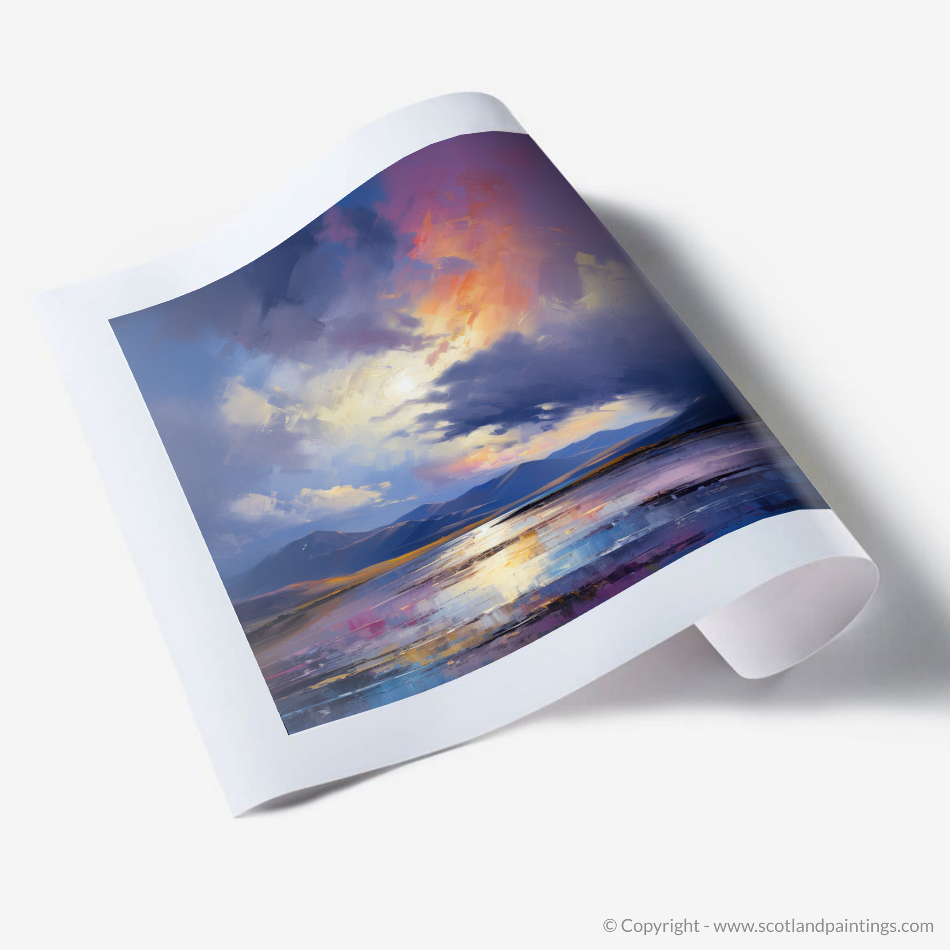 Art Print of A huge sky above Loch Lomond