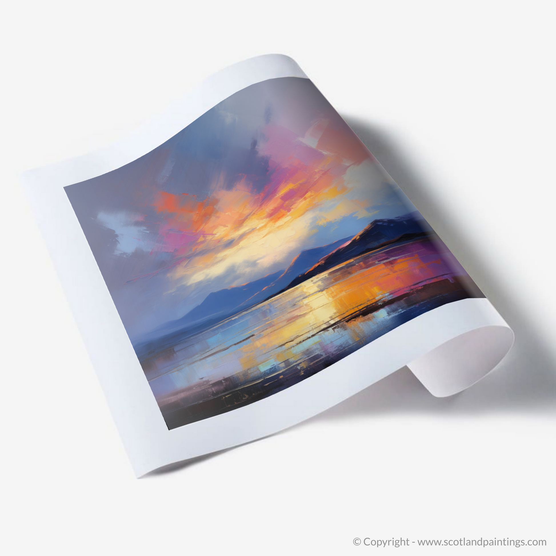 Art Print of A huge sky above Loch Lomond