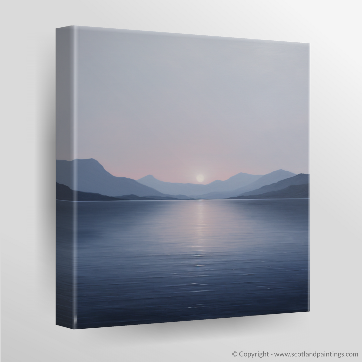 Canvas Print of Dusk on Loch Lomond