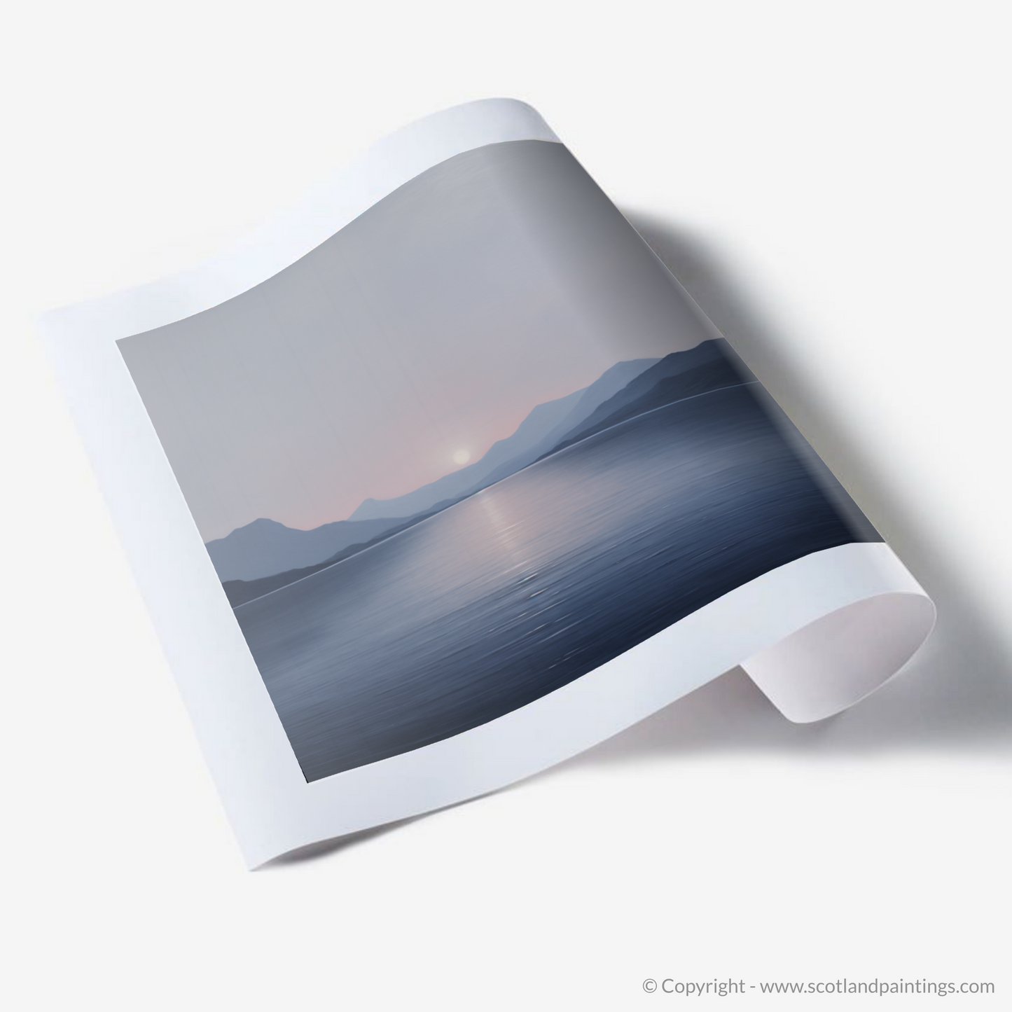 Art Print of Dusk on Loch Lomond