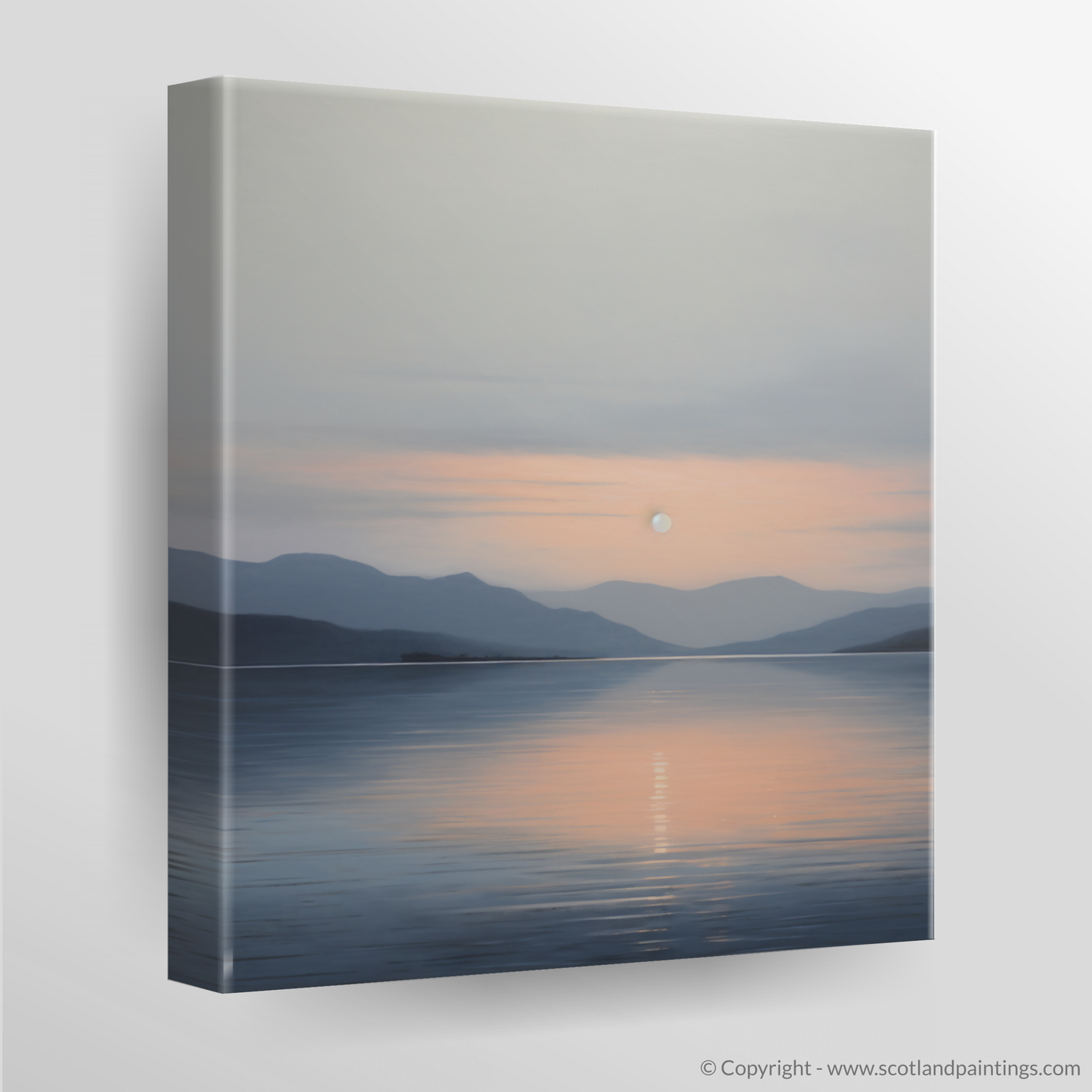 Canvas Print of Dusk on Loch Lomond