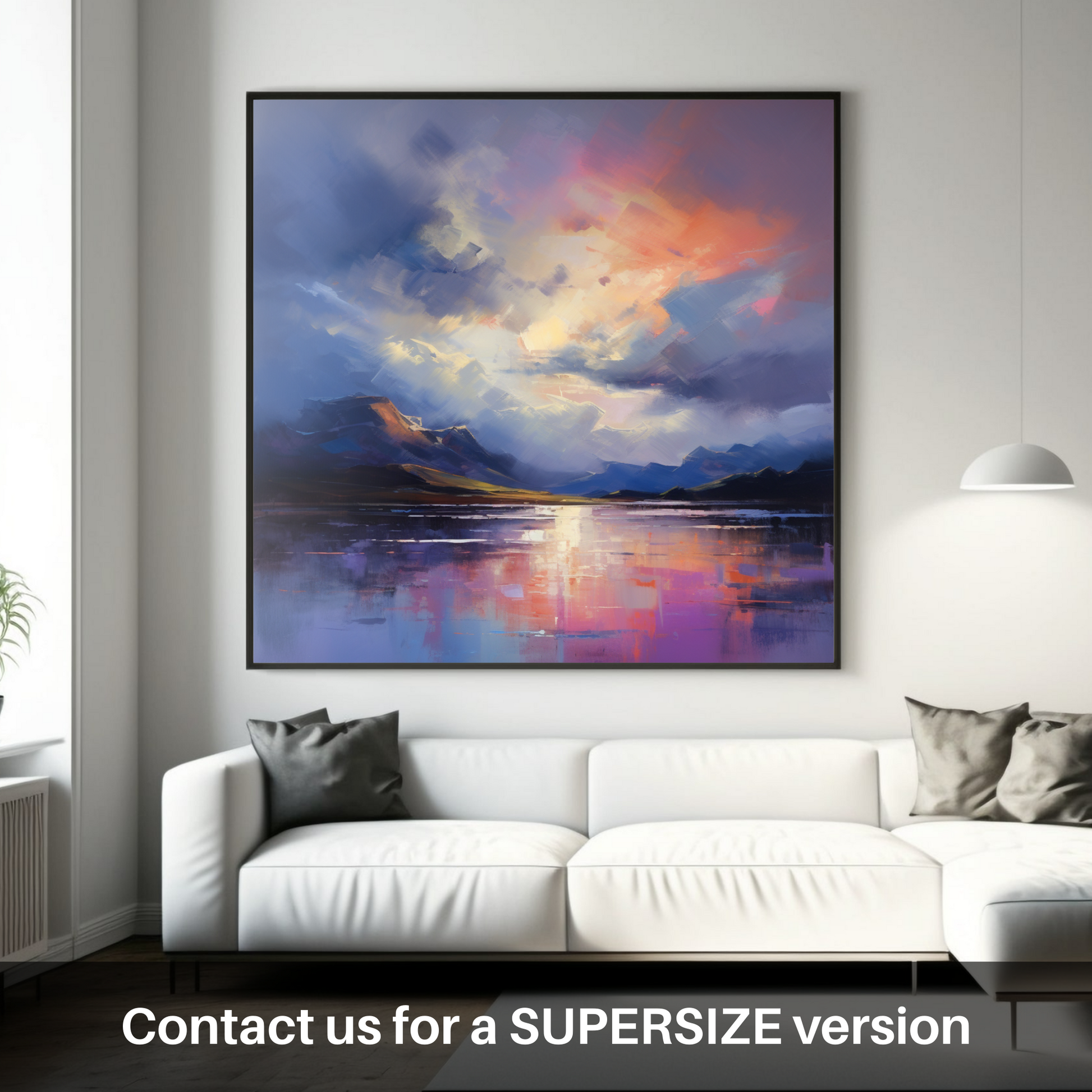 Huge supersize print of Storm clouds above Loch Lomond