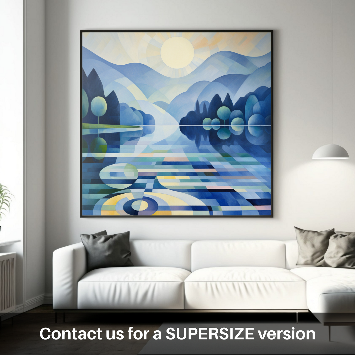 Huge supersize print of Misty morning on Loch Lomond