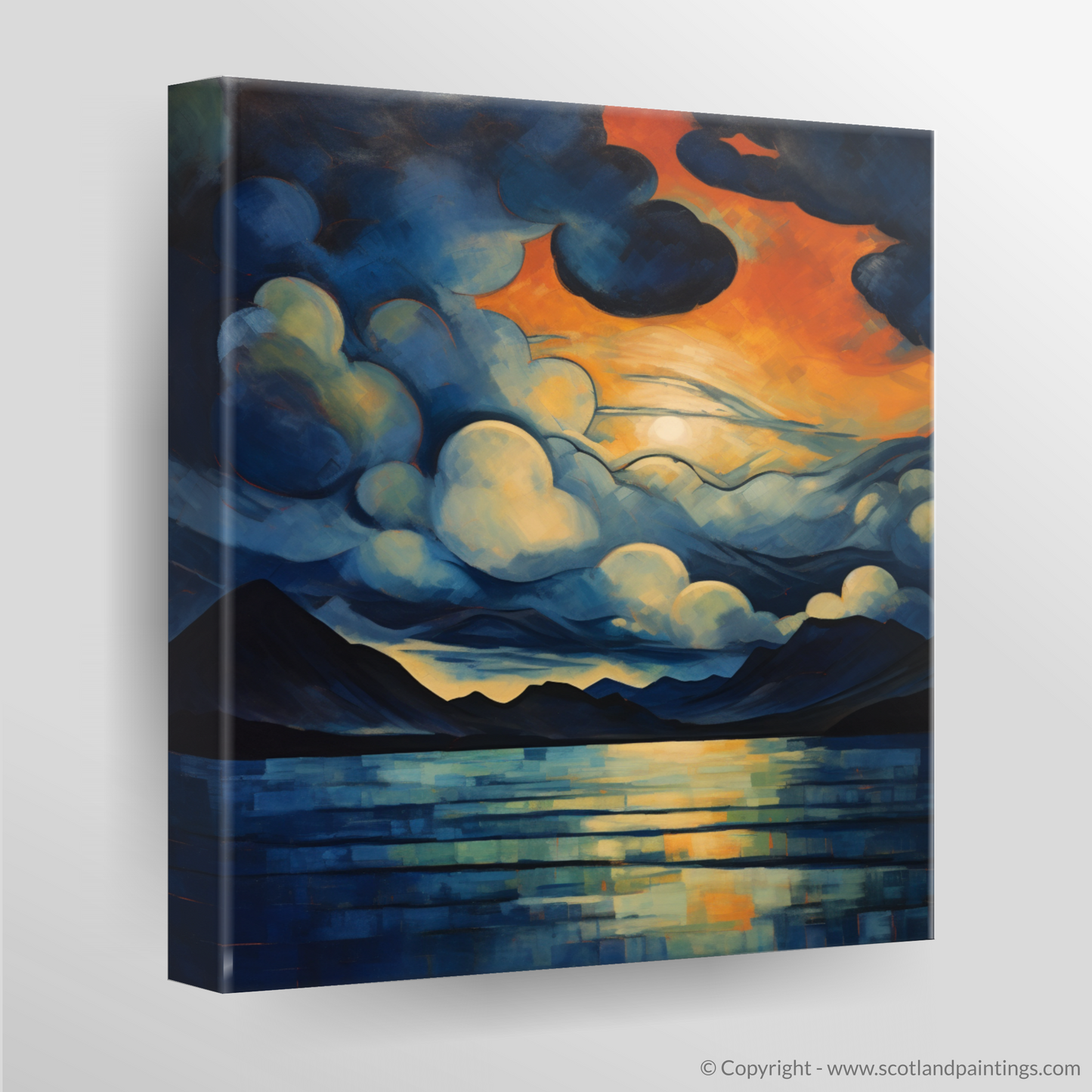 Canvas Print of A huge sky above Loch Lomond