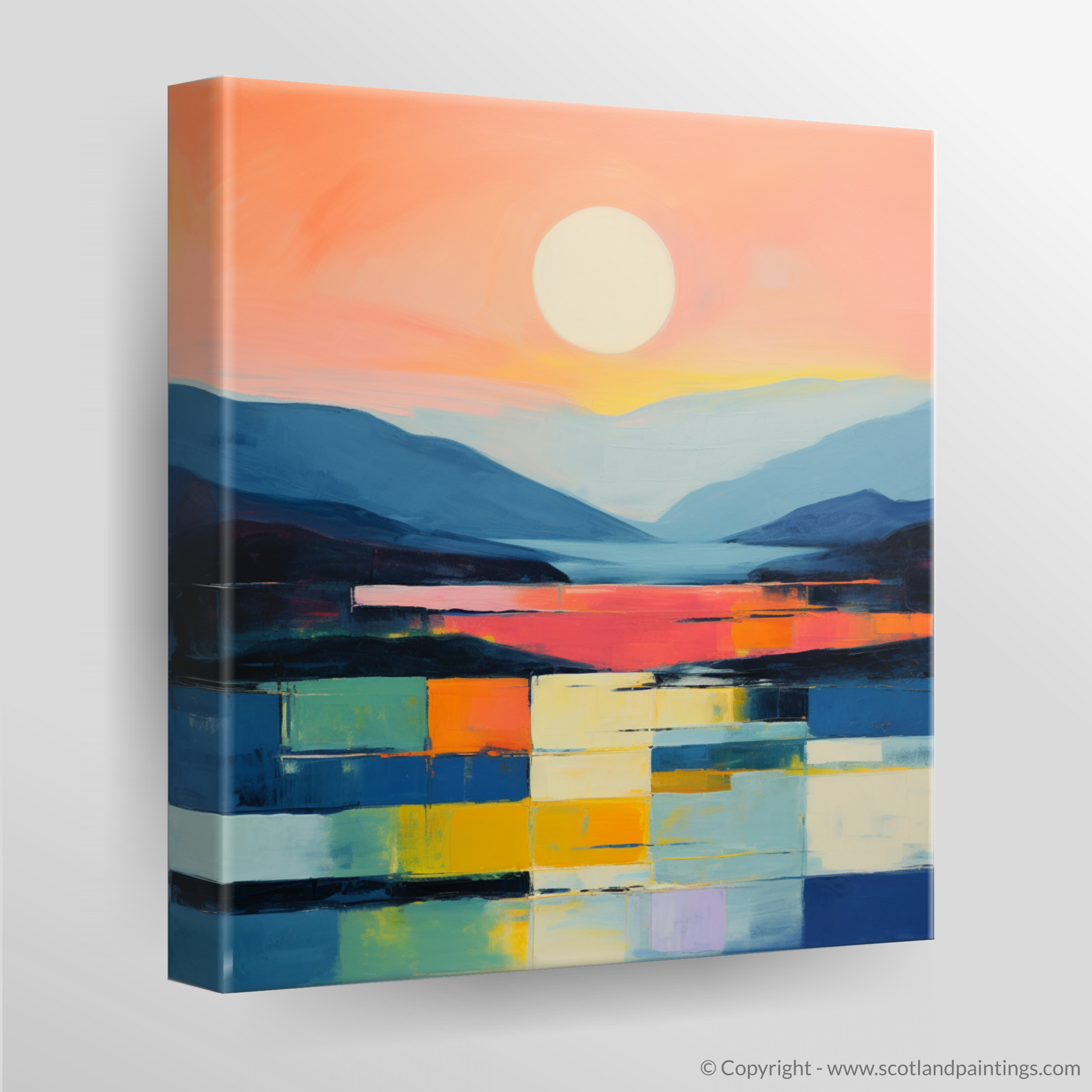 Canvas Print of Dusk on Loch Lomond