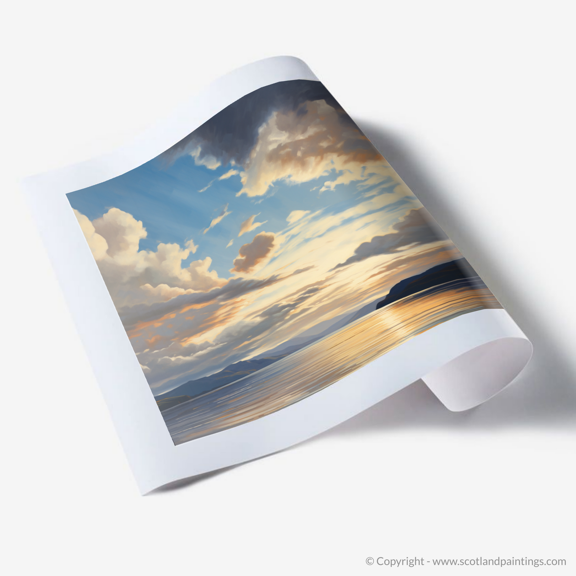 Art Print of A huge sky above Loch Lomond