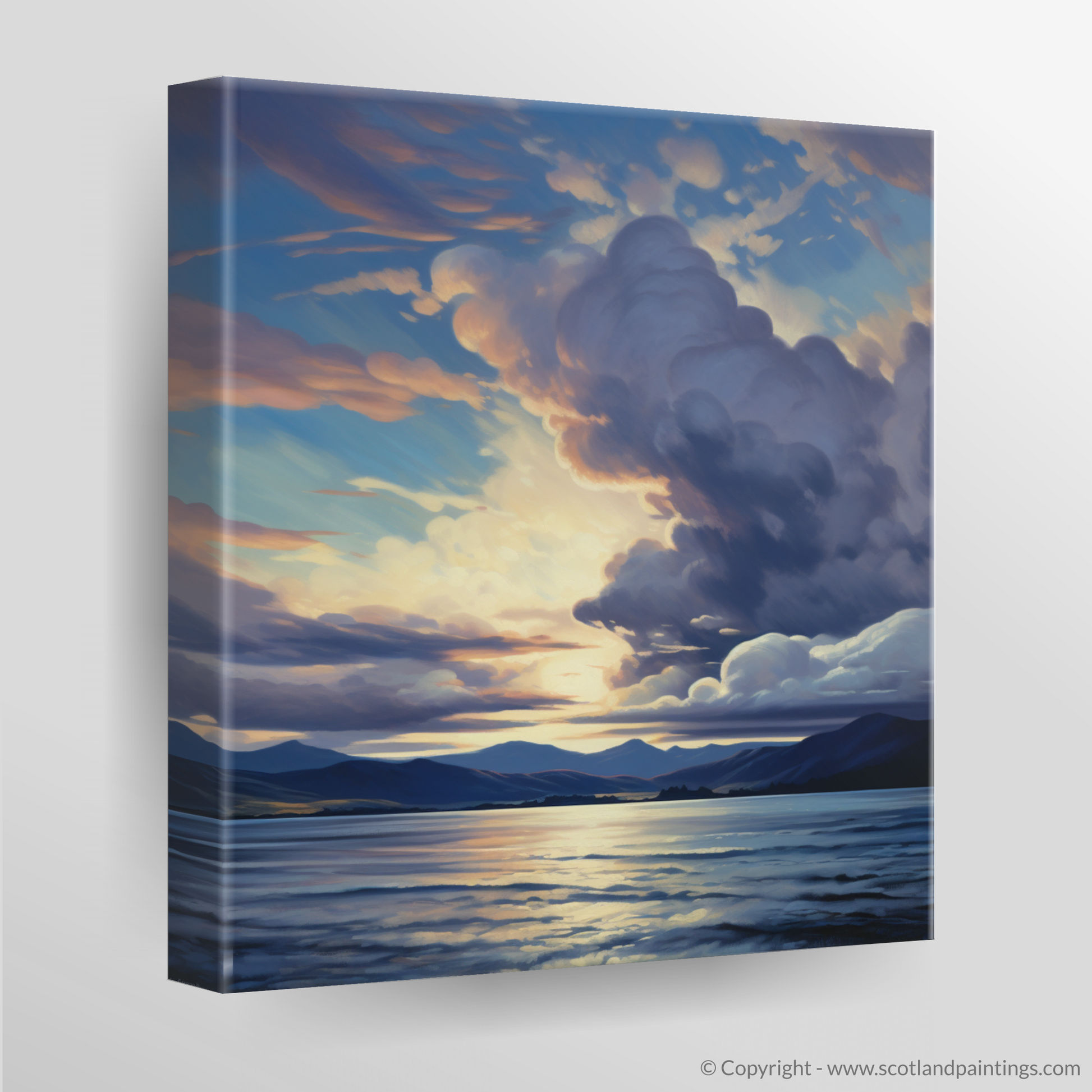 Canvas Print of A huge sky above Loch Lomond