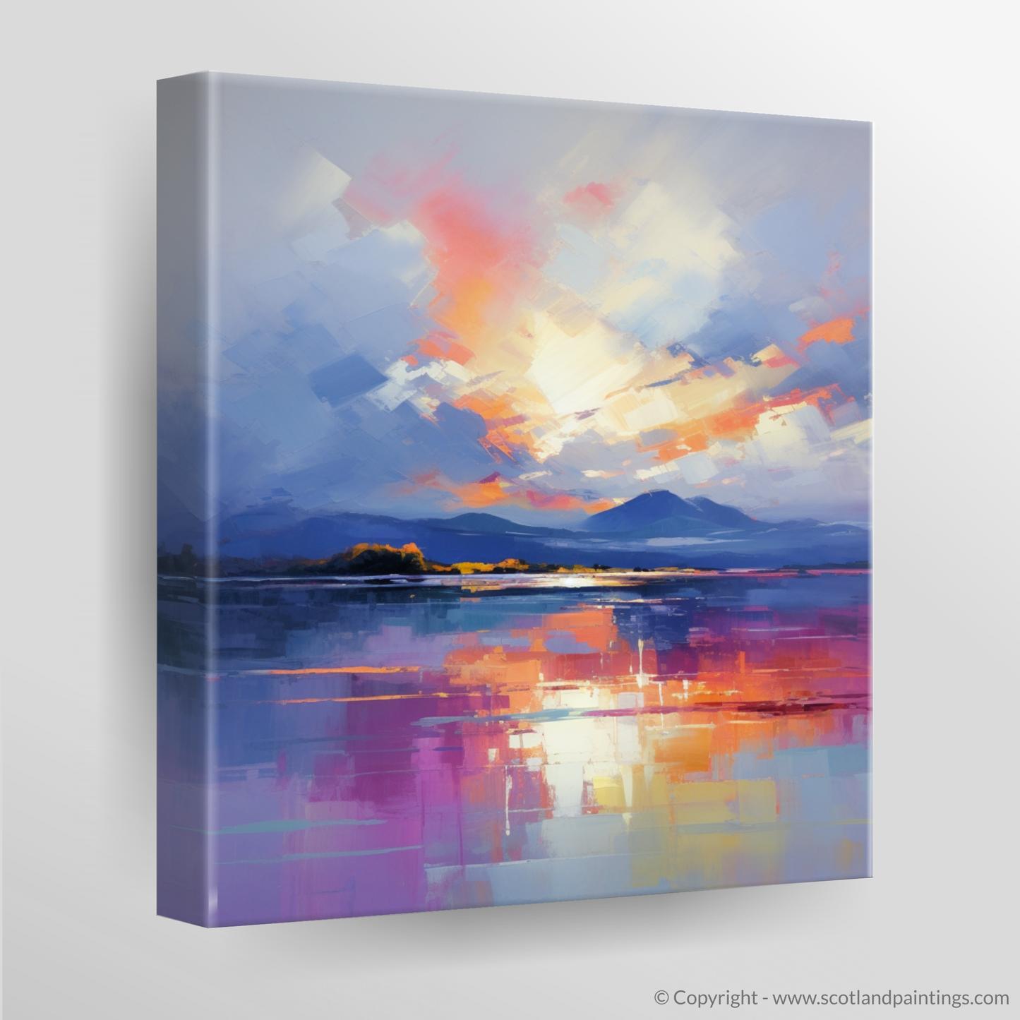 Canvas Print of A huge sky above Loch Lomond