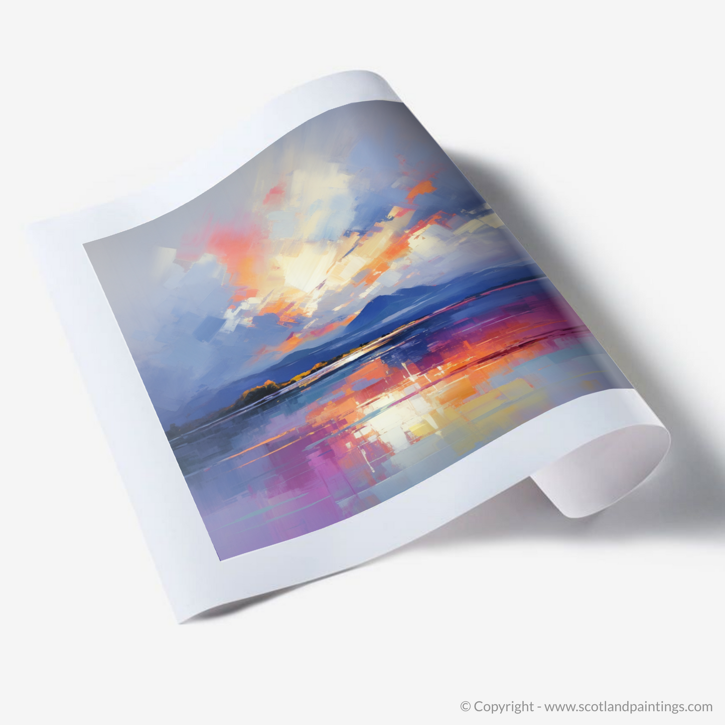 Art Print of A huge sky above Loch Lomond