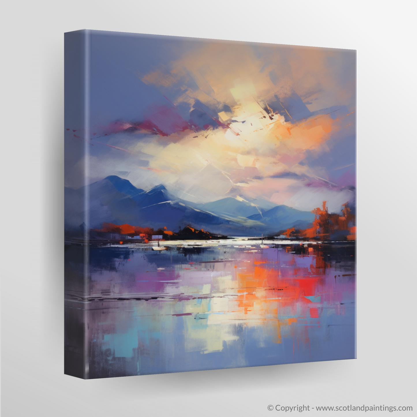 Canvas Print of A huge sky above Loch Lomond