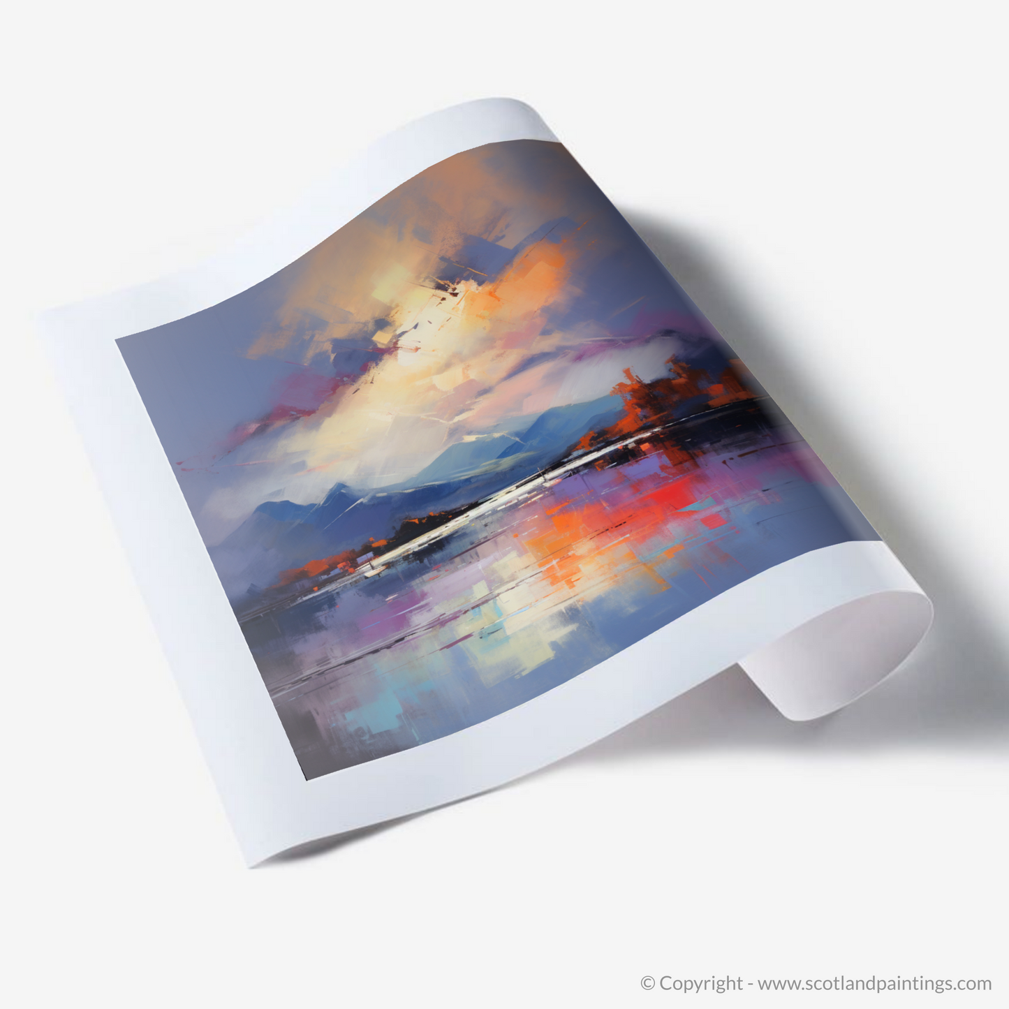 Art Print of A huge sky above Loch Lomond