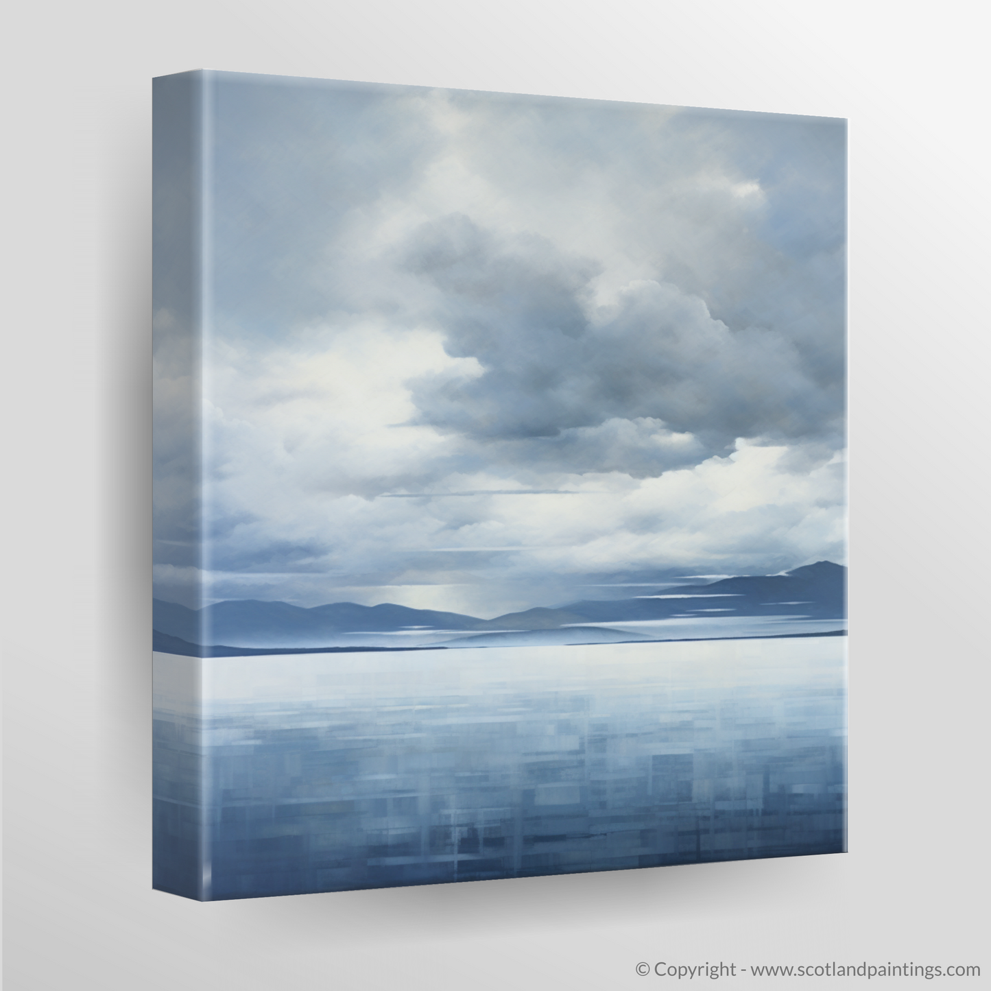 Canvas Print of Storm clouds above Loch Lomond