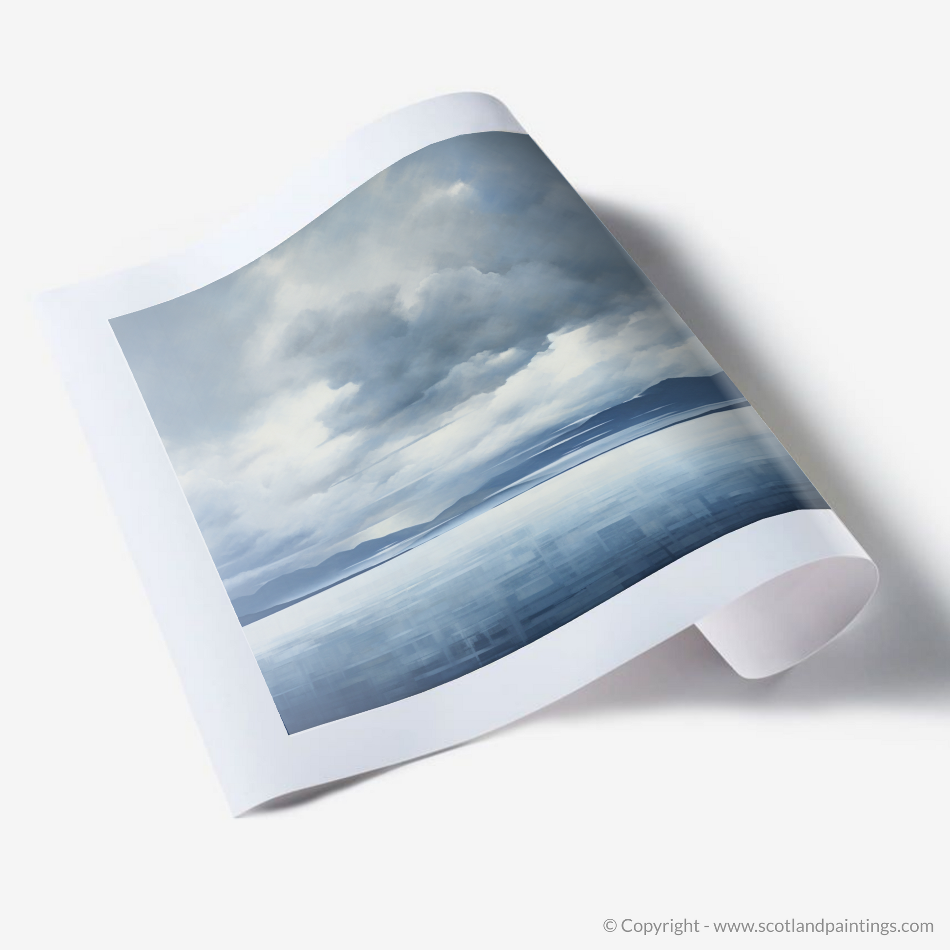 Art Print of Storm clouds above Loch Lomond