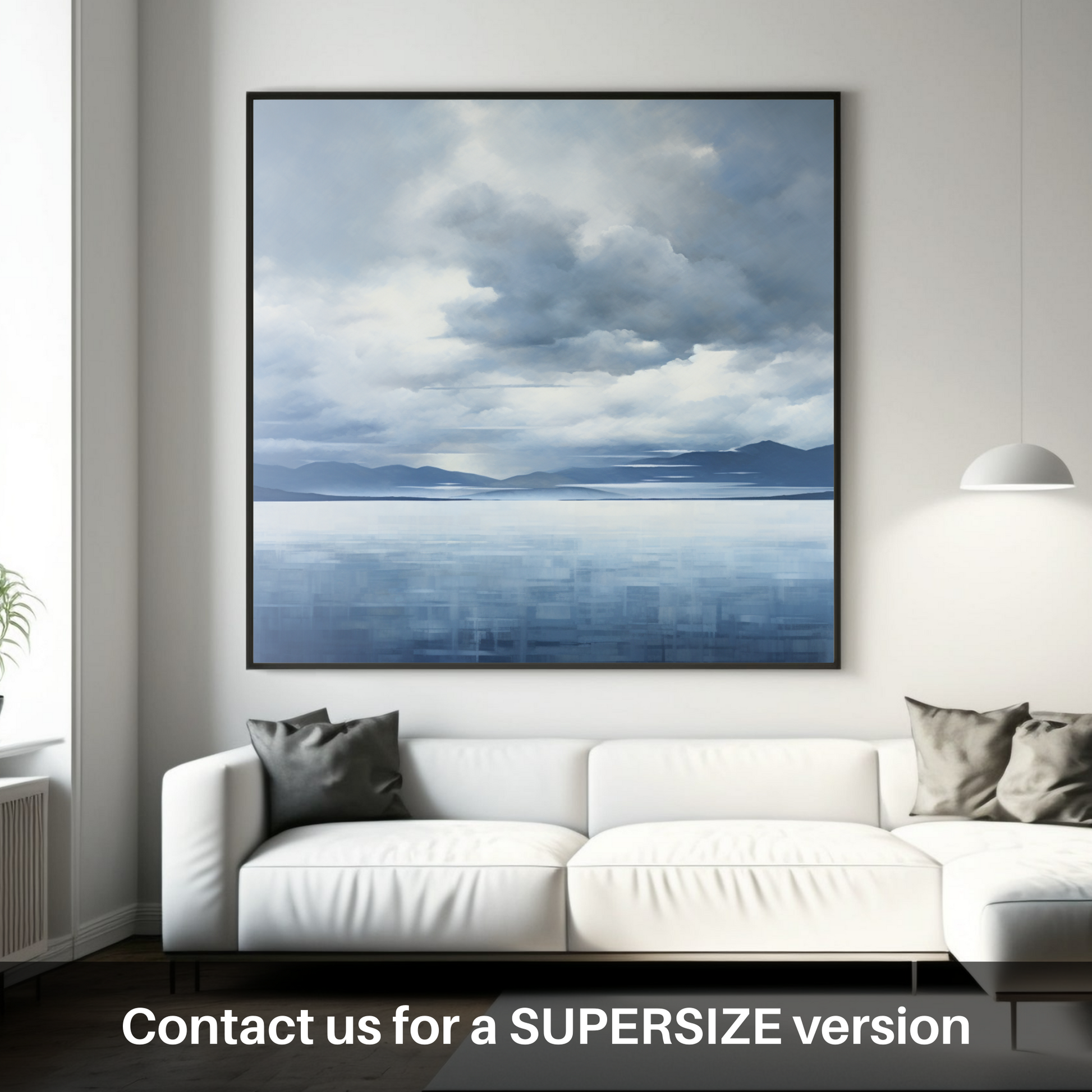 Huge supersize print of Storm clouds above Loch Lomond