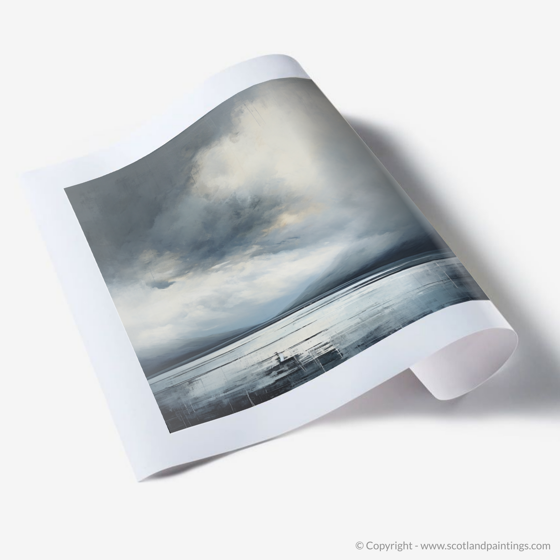 Art Print of Storm clouds above Loch Lomond