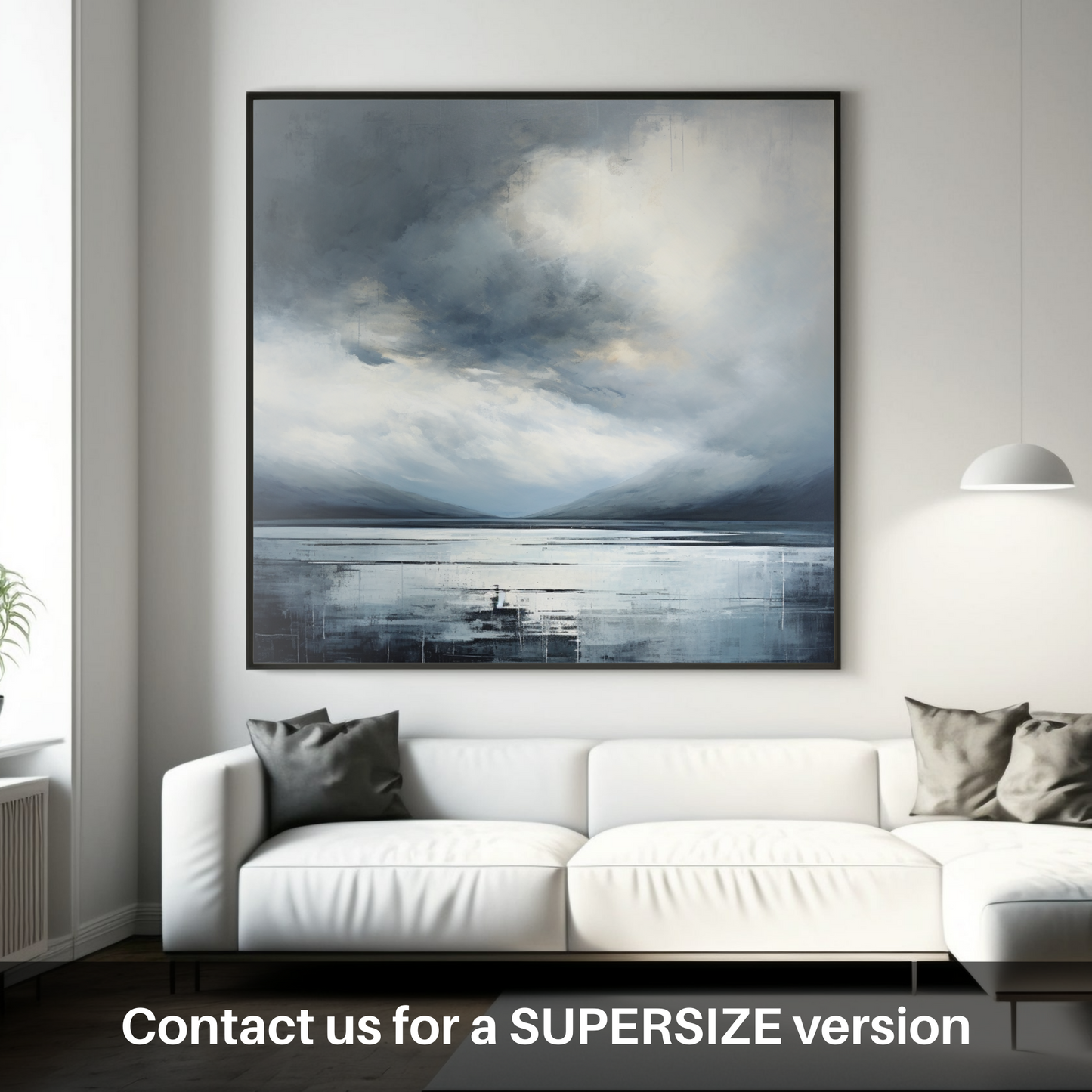 Huge supersize print of Storm clouds above Loch Lomond