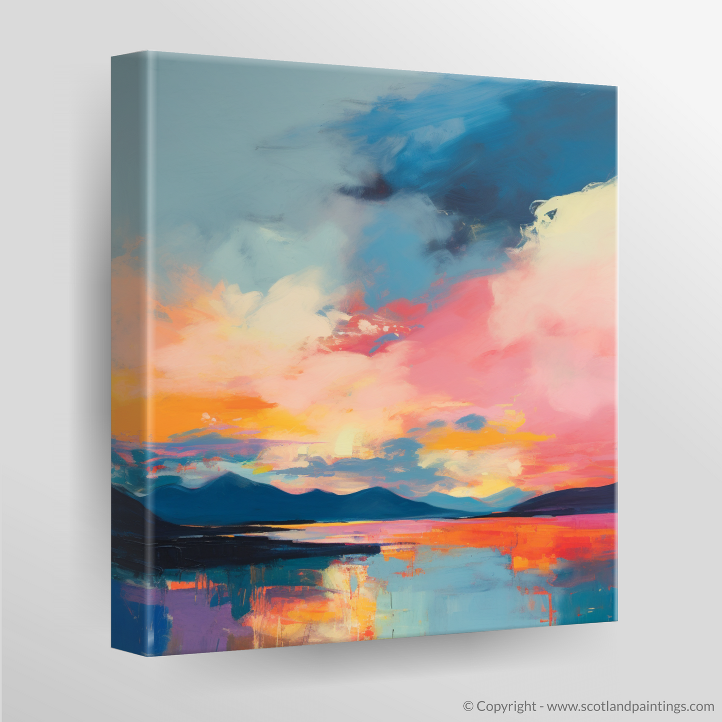 Canvas Print of A huge sky above Loch Lomond