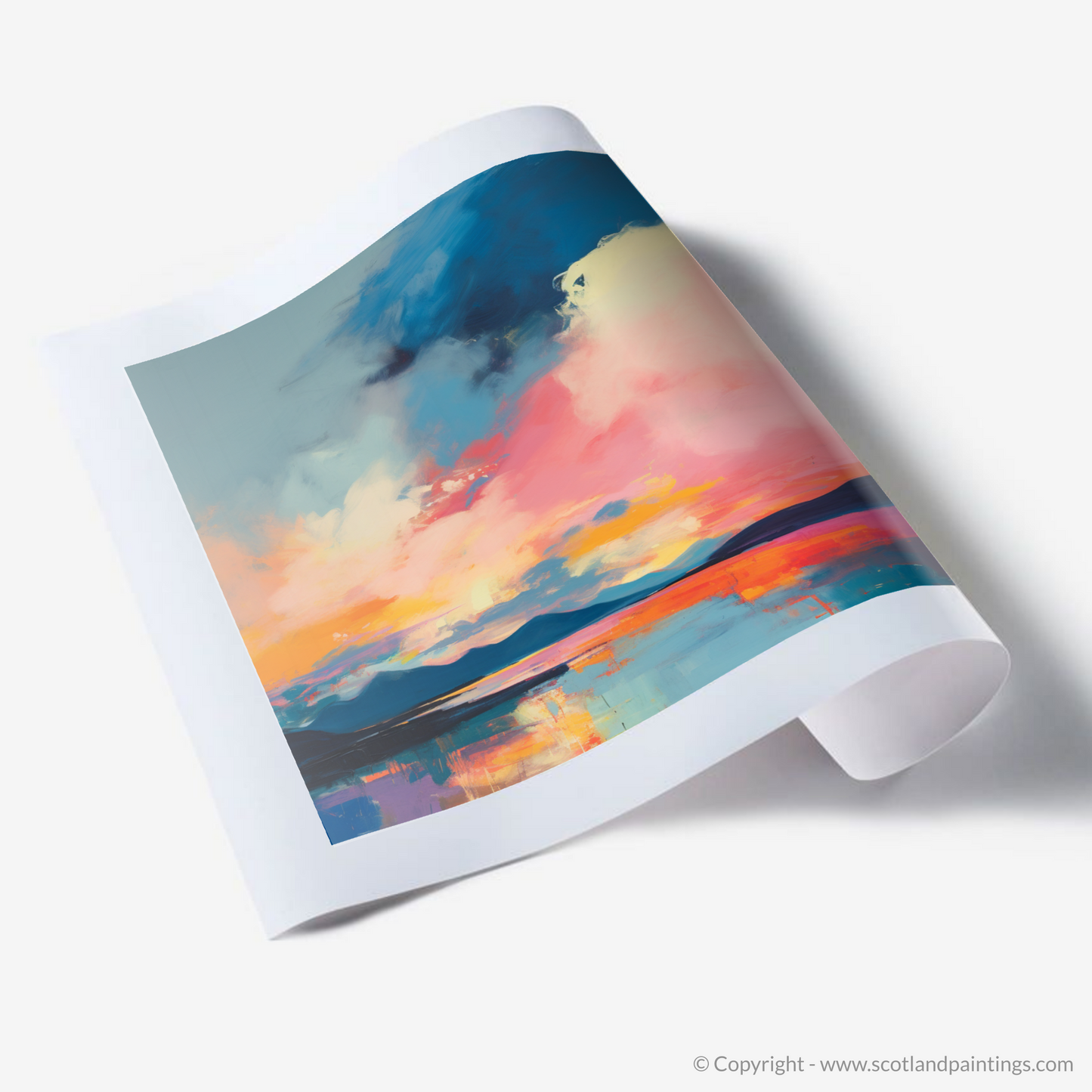 Art Print of A huge sky above Loch Lomond