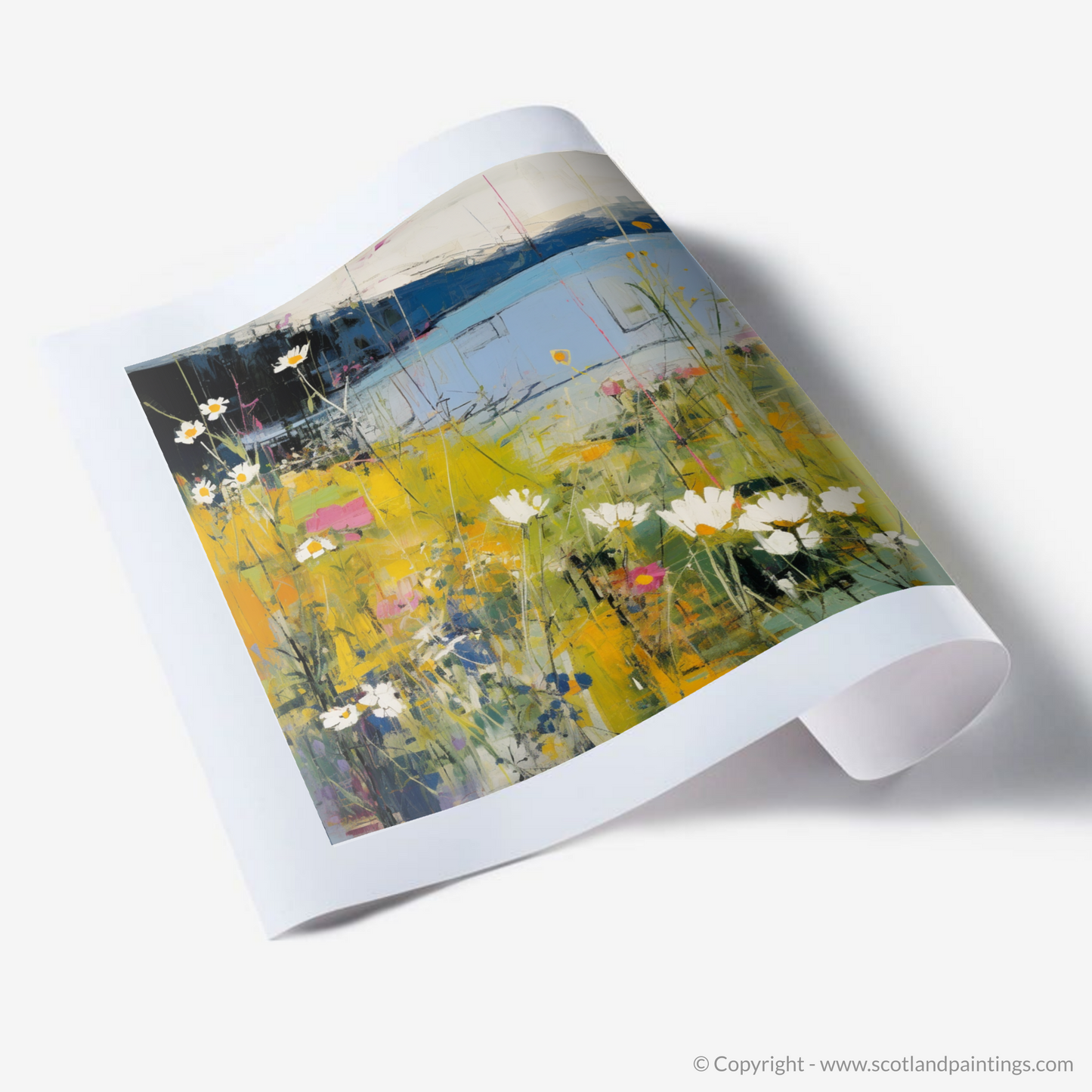 Art Print of Wildflowers by Loch Lomond