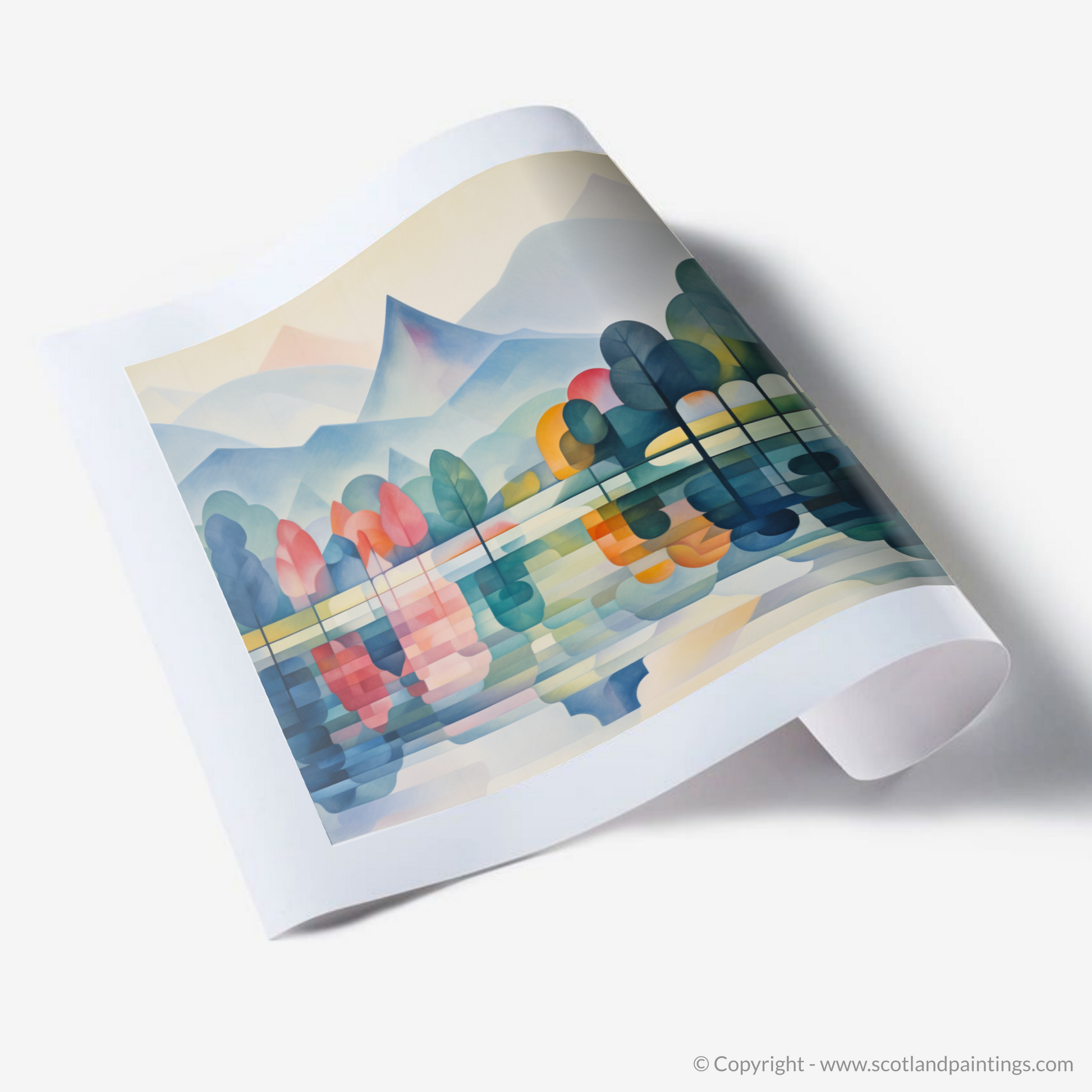 Art Print of Misty morning on Loch Lomond