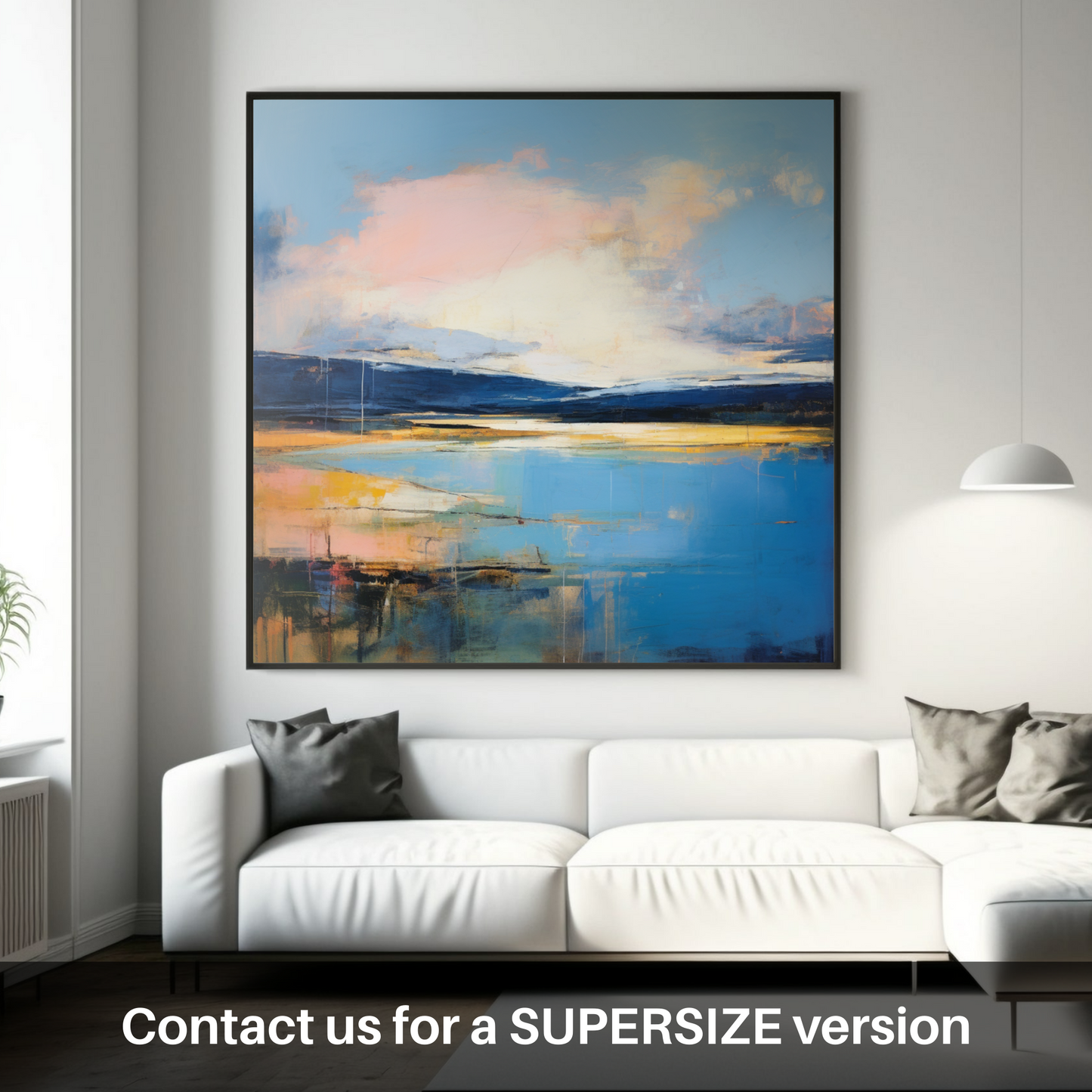 Huge supersize print of A huge sky above Loch Lomond