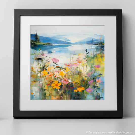 Painting and Art Print of Wildflowers by Loch Lomond. Wildflowers Dance by Loch Lomond.