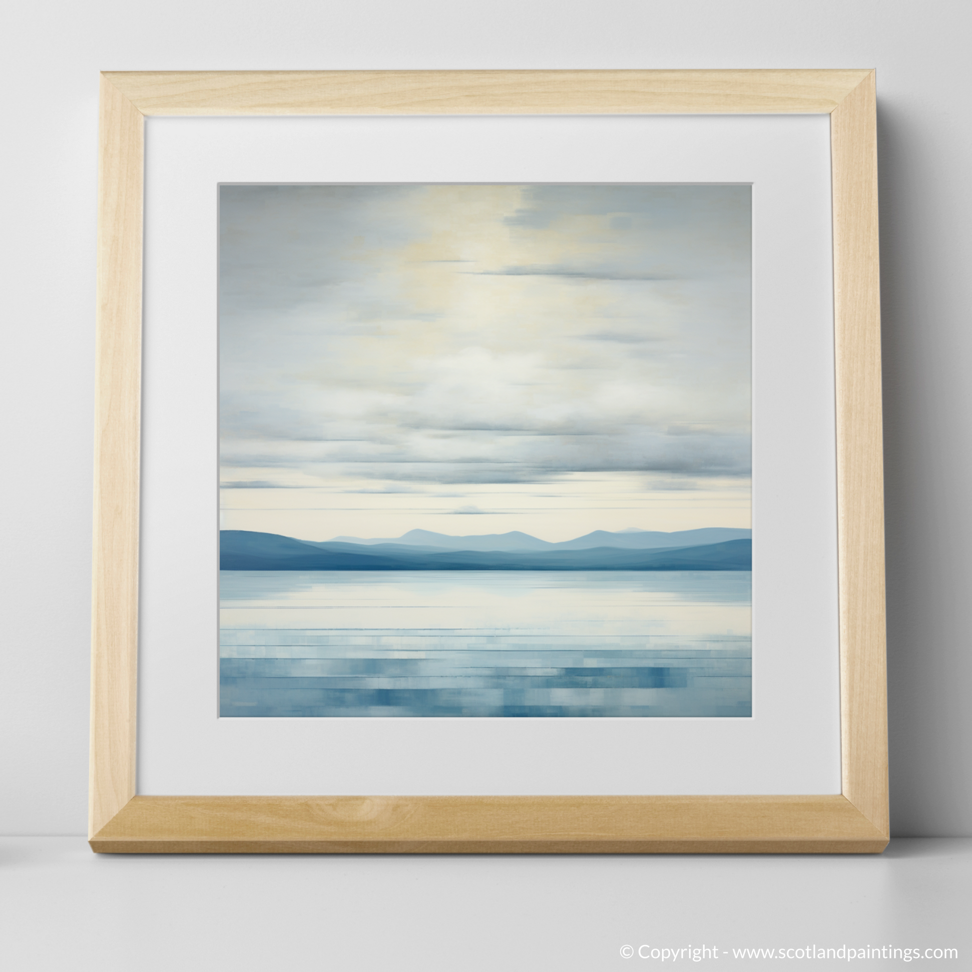 Art Print of A huge sky above Loch Lomond with a natural frame