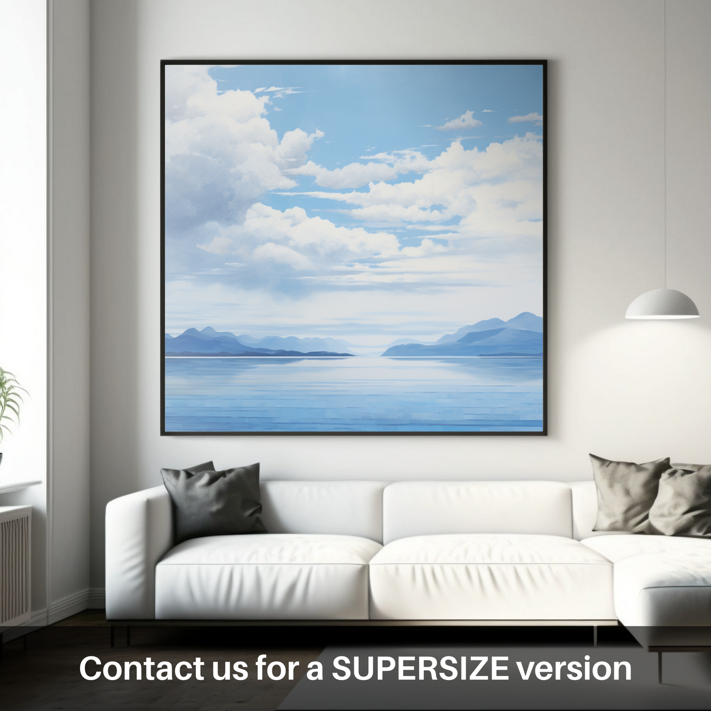 Huge supersize print of A huge sky above Loch Lomond