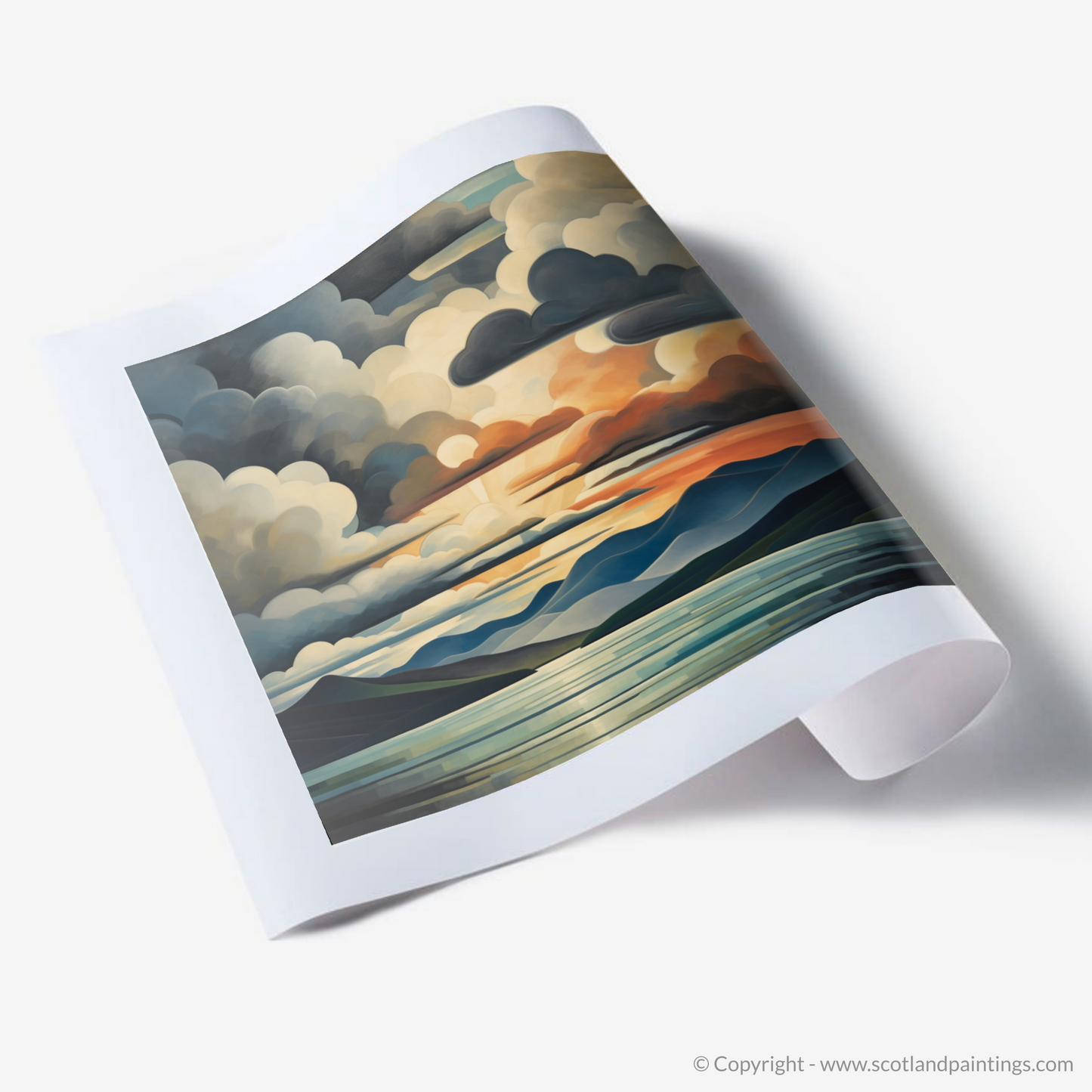 Art Print of A huge sky above Loch Lomond