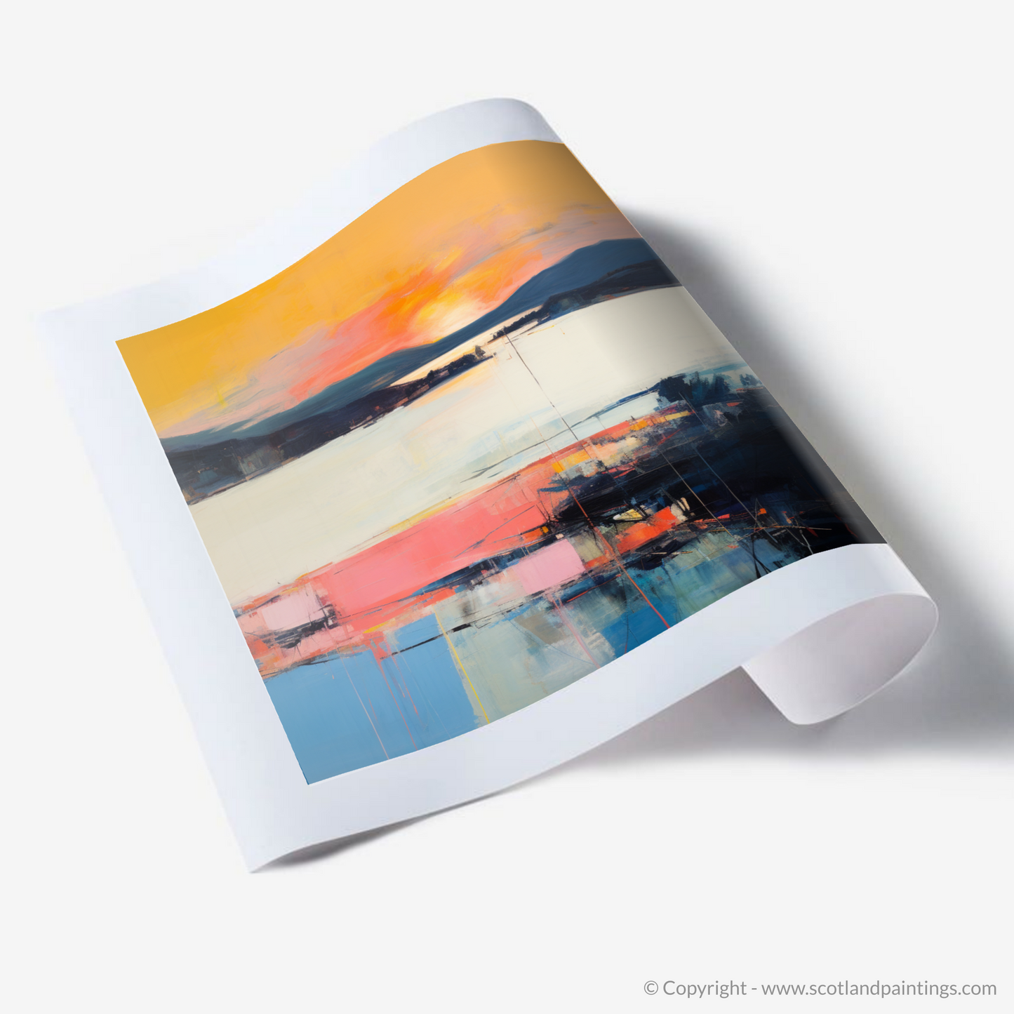 Art Print of Sunset over Loch Lomond