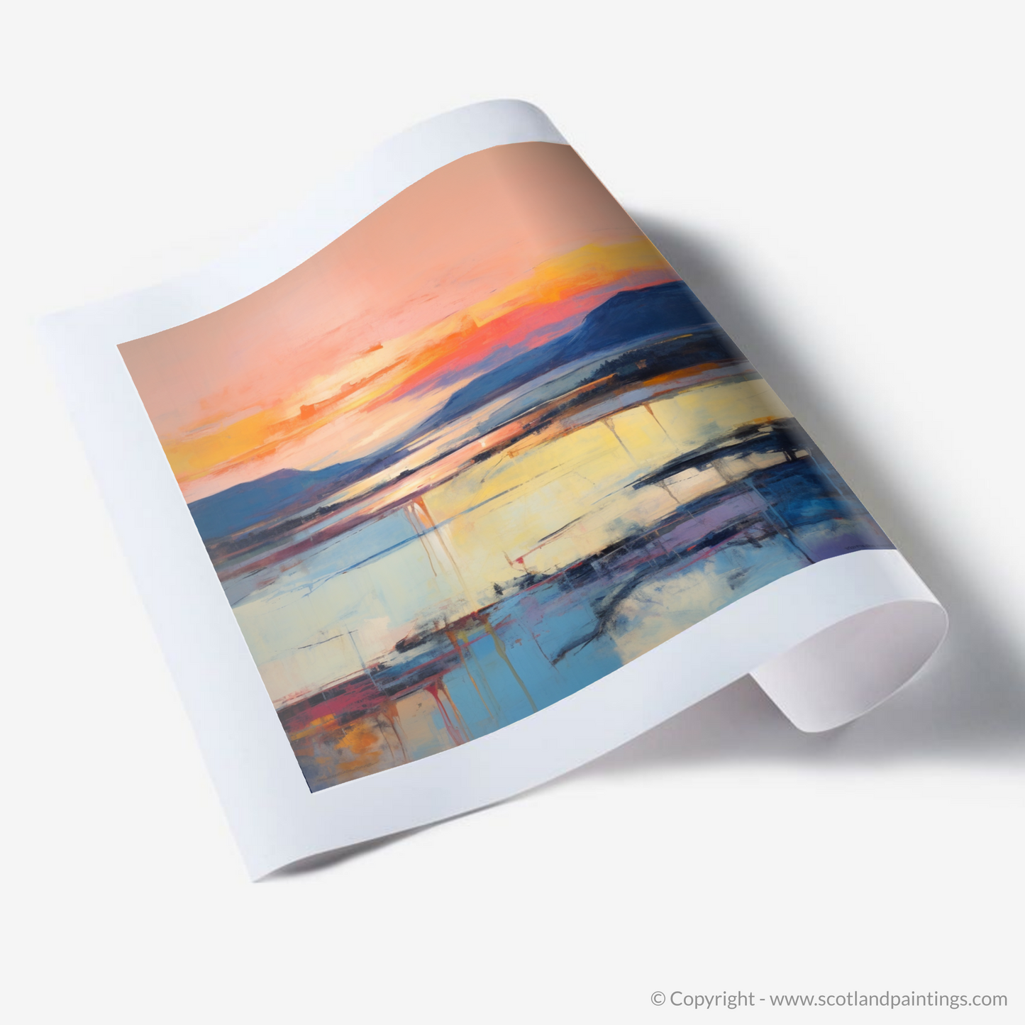 Art Print of Sunset over Loch Lomond