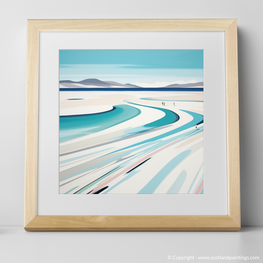 Art Print of Luskentyre Beach, Isle of Harris with a natural frame