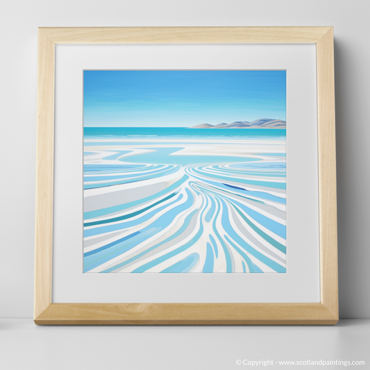 Art Print of Luskentyre Beach, Isle of Harris with a natural frame