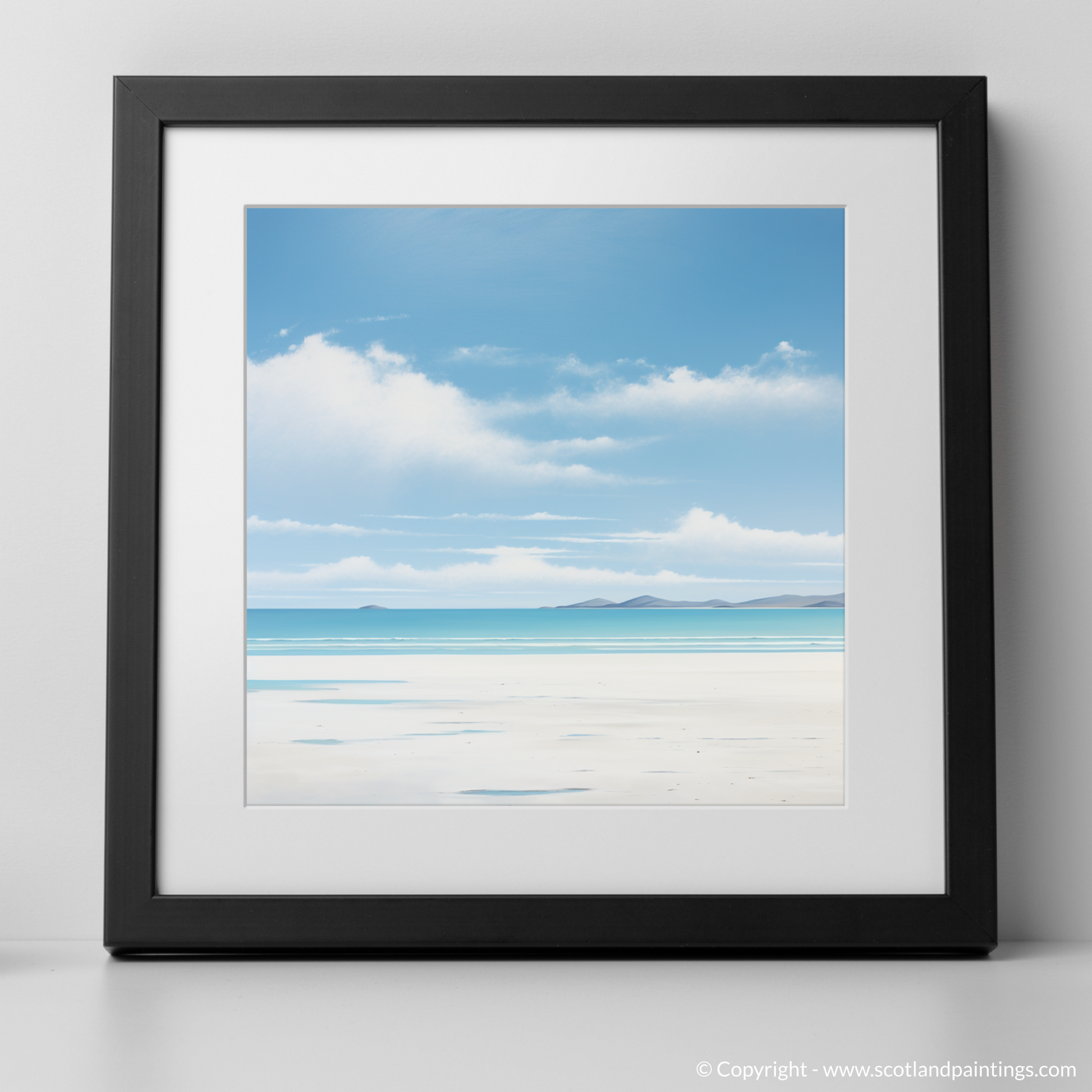 Art Print of Luskentyre Beach, Isle of Harris with a black frame