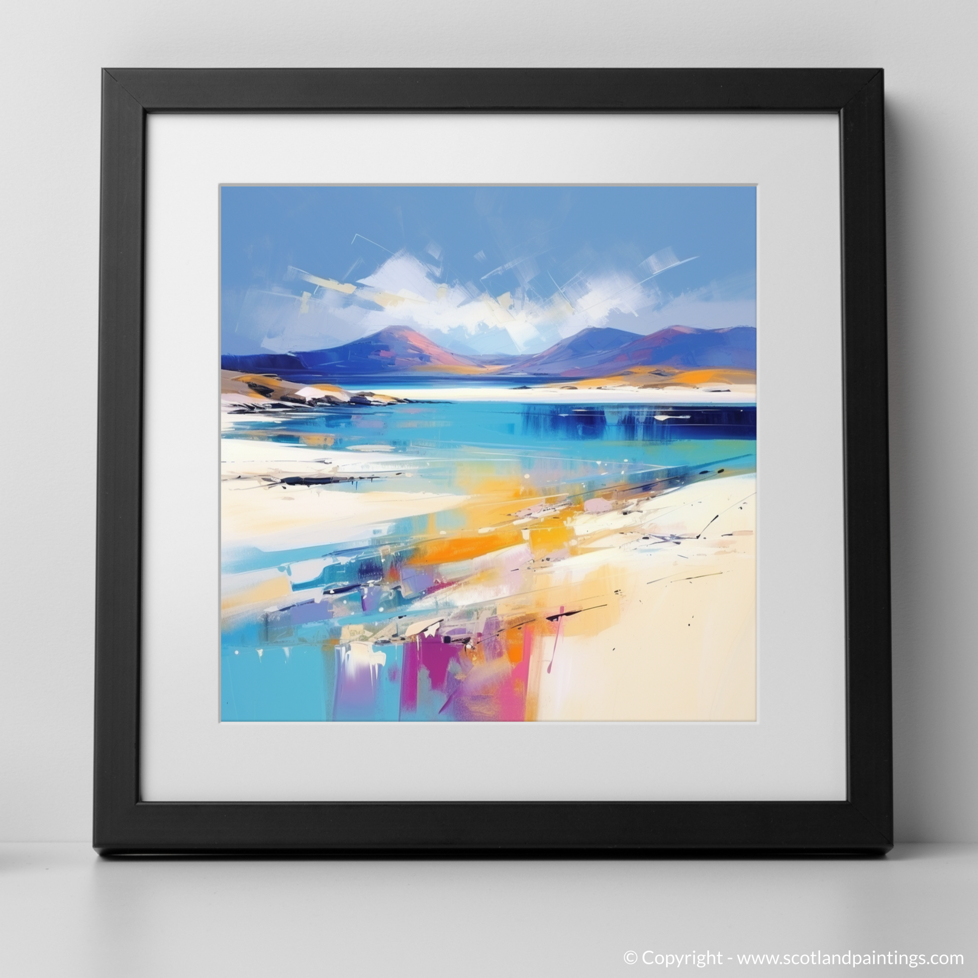 Art Print of Luskentyre Beach, Isle of Harris with a black frame