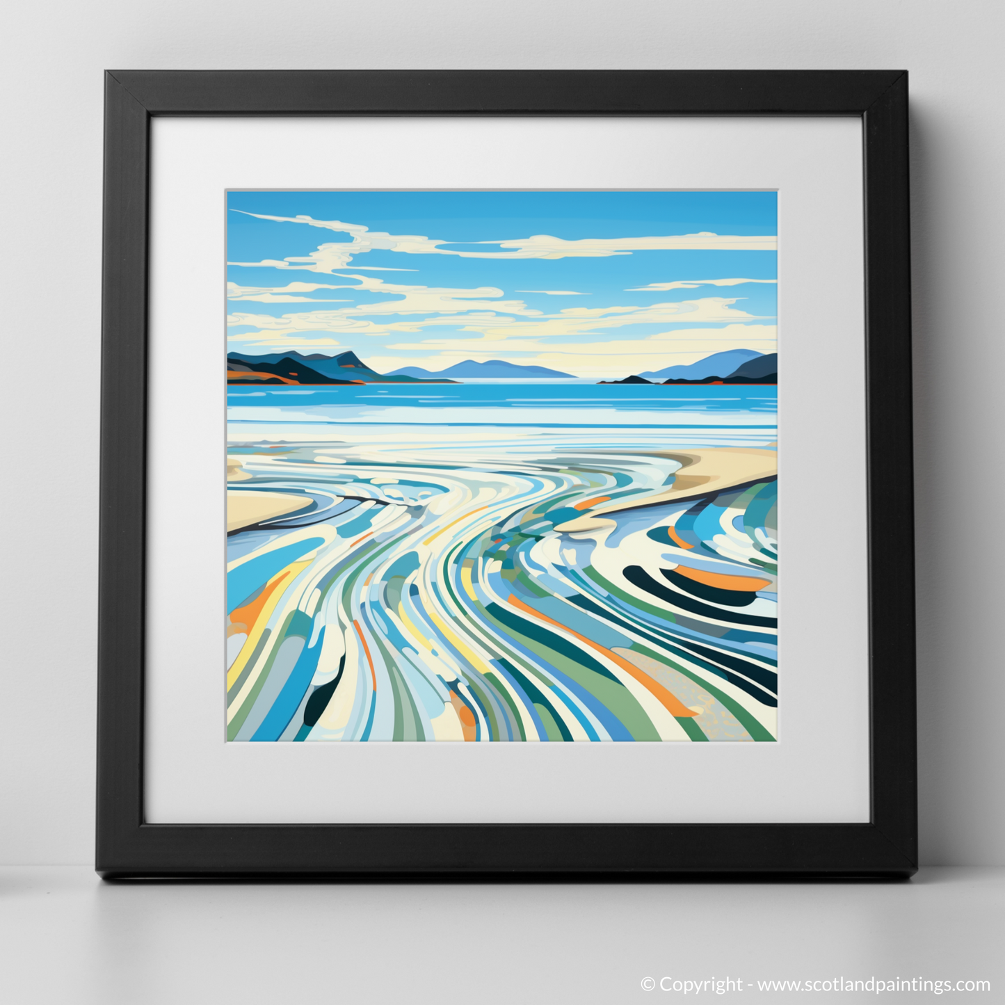 Painting and Art Print of Camusdarach Beach, Arisaig. Abstract Whispers of Camusdarach Beach.